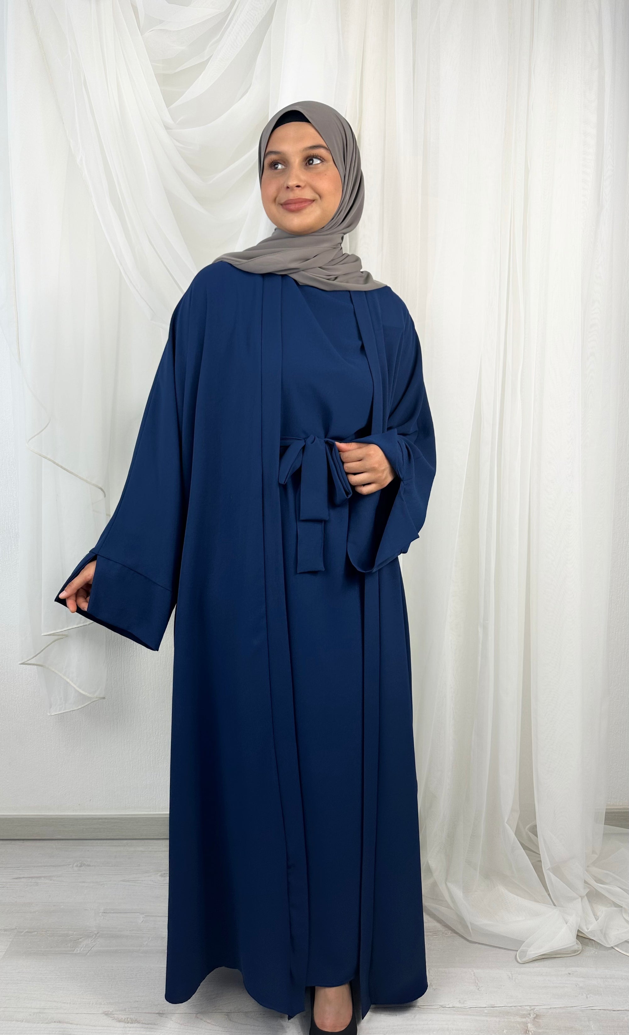 Dunya Set Abaya en bleu