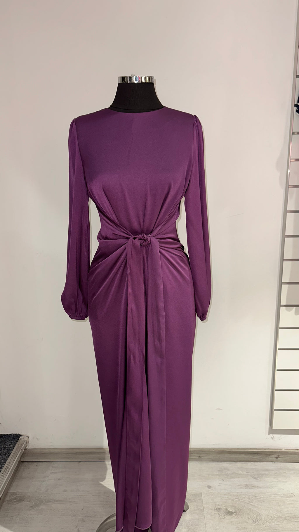 Yasmin wrap dress in purple