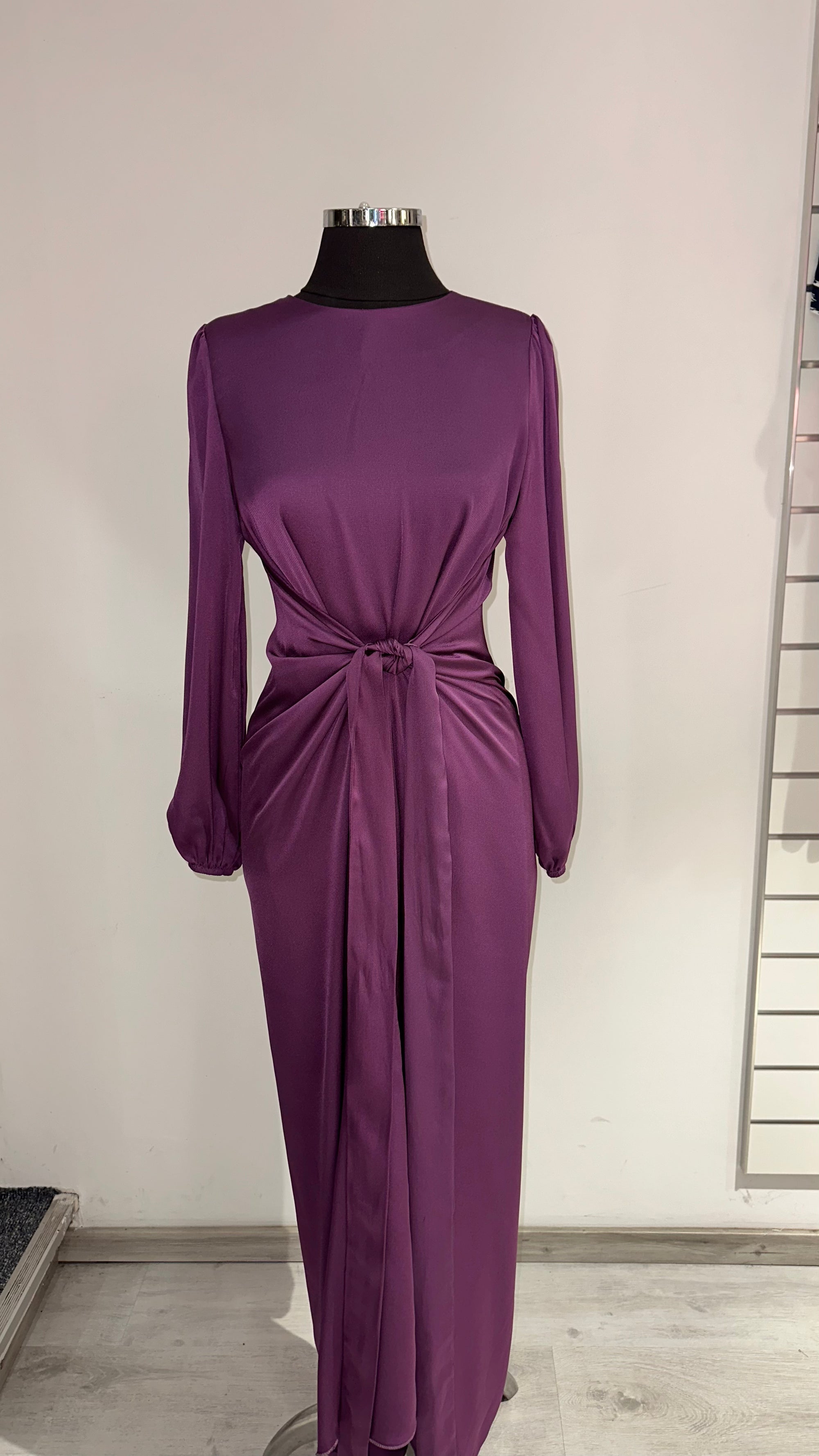 Yasmin wrap dress in purple