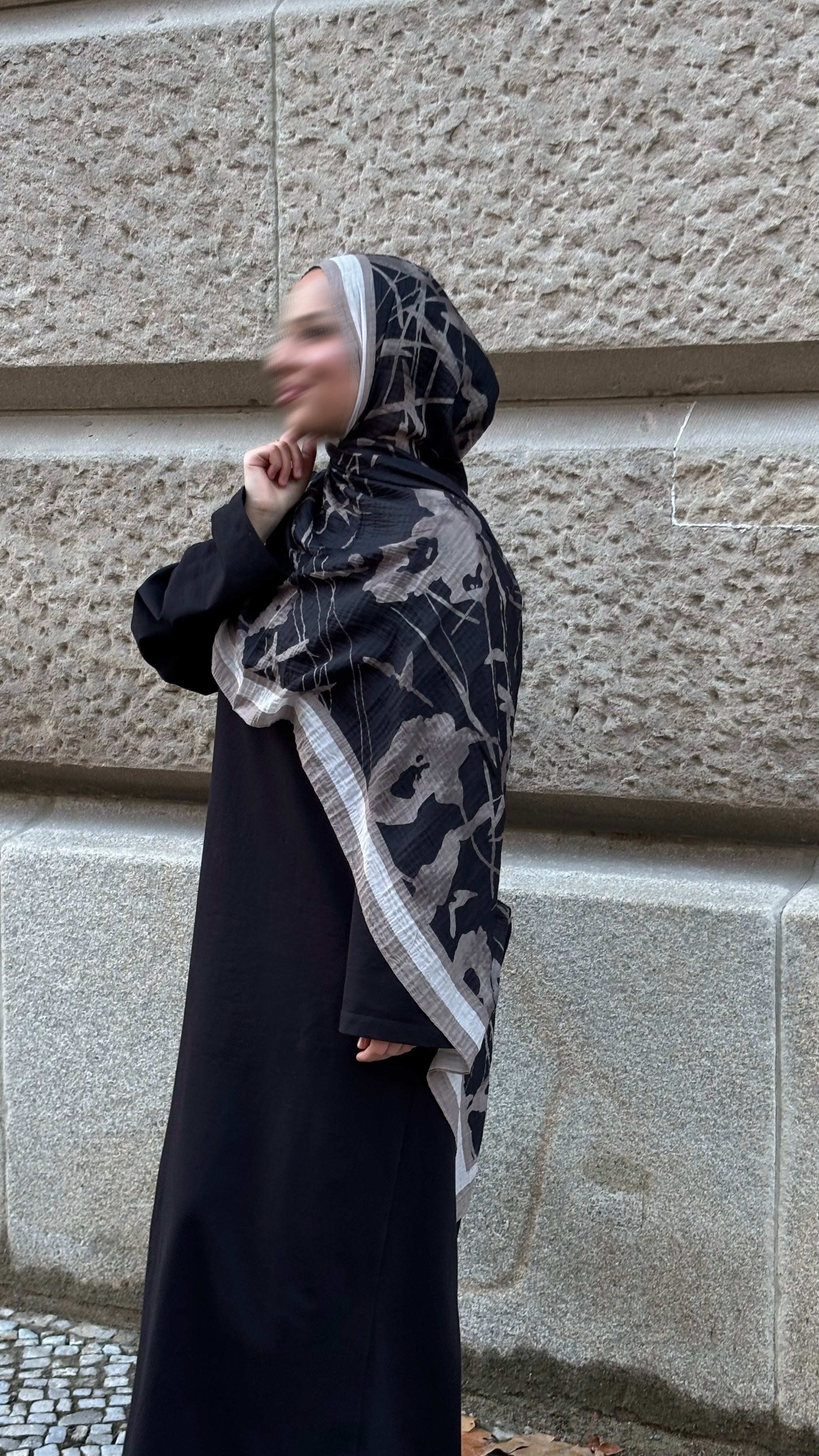 Rosalie Hijab in Schwarz/Mocca