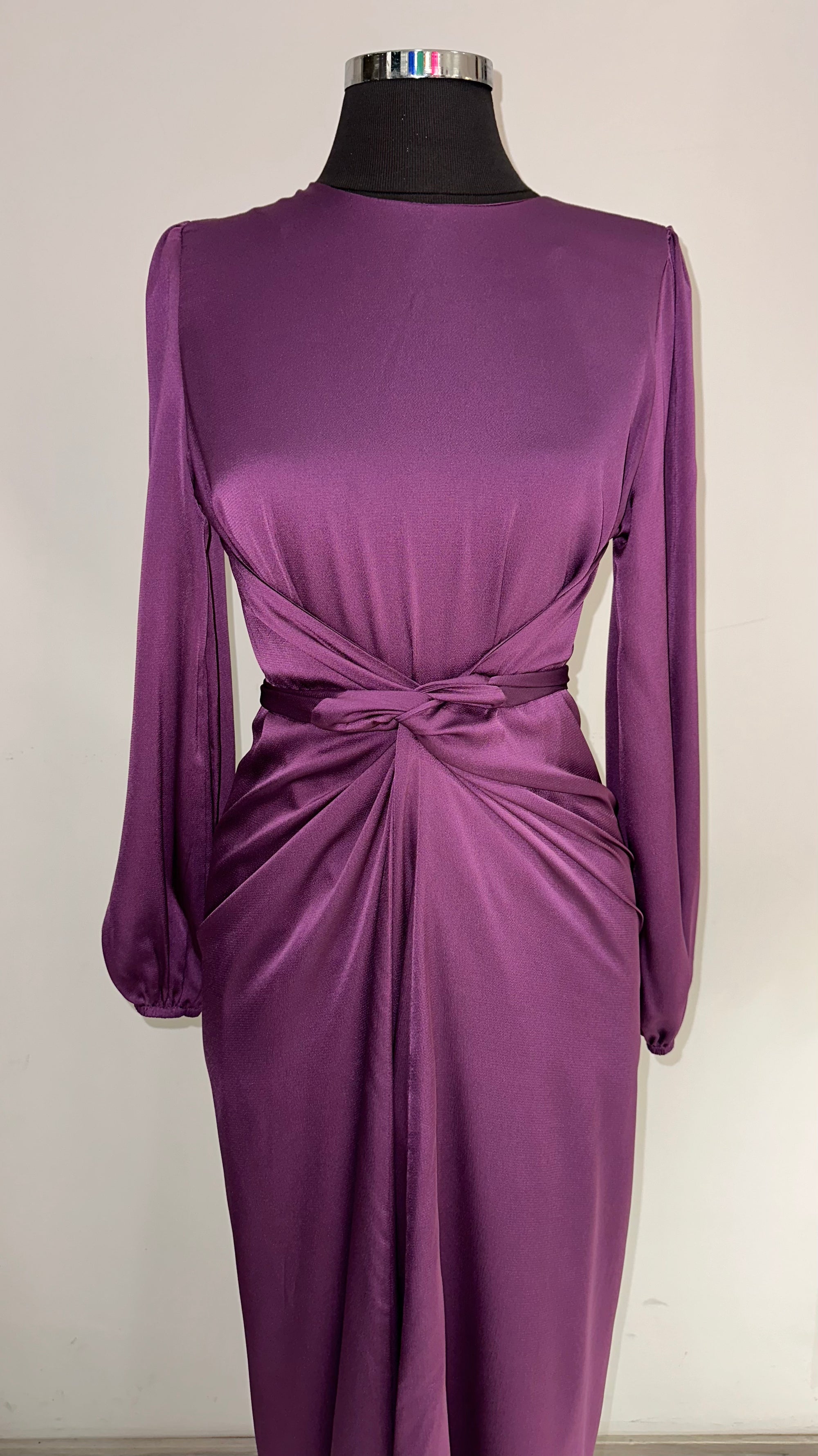 Yasmin wrap dress in purple