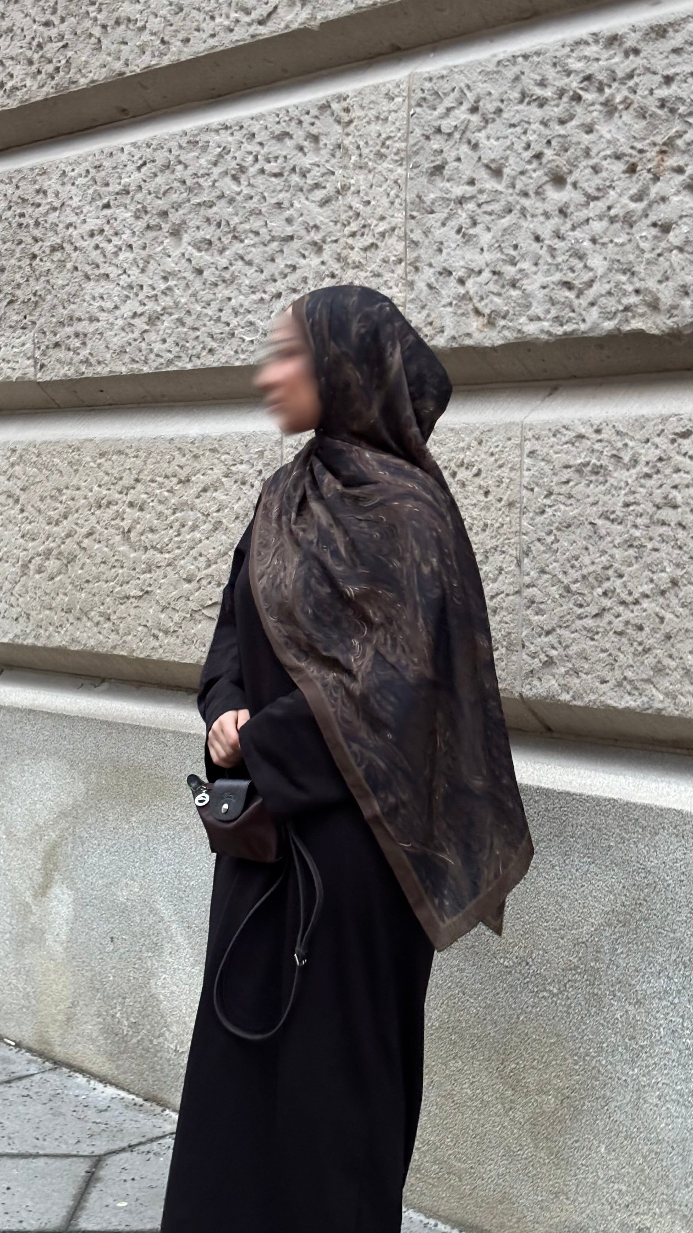 Ava Hijab in Braun/Schwarz