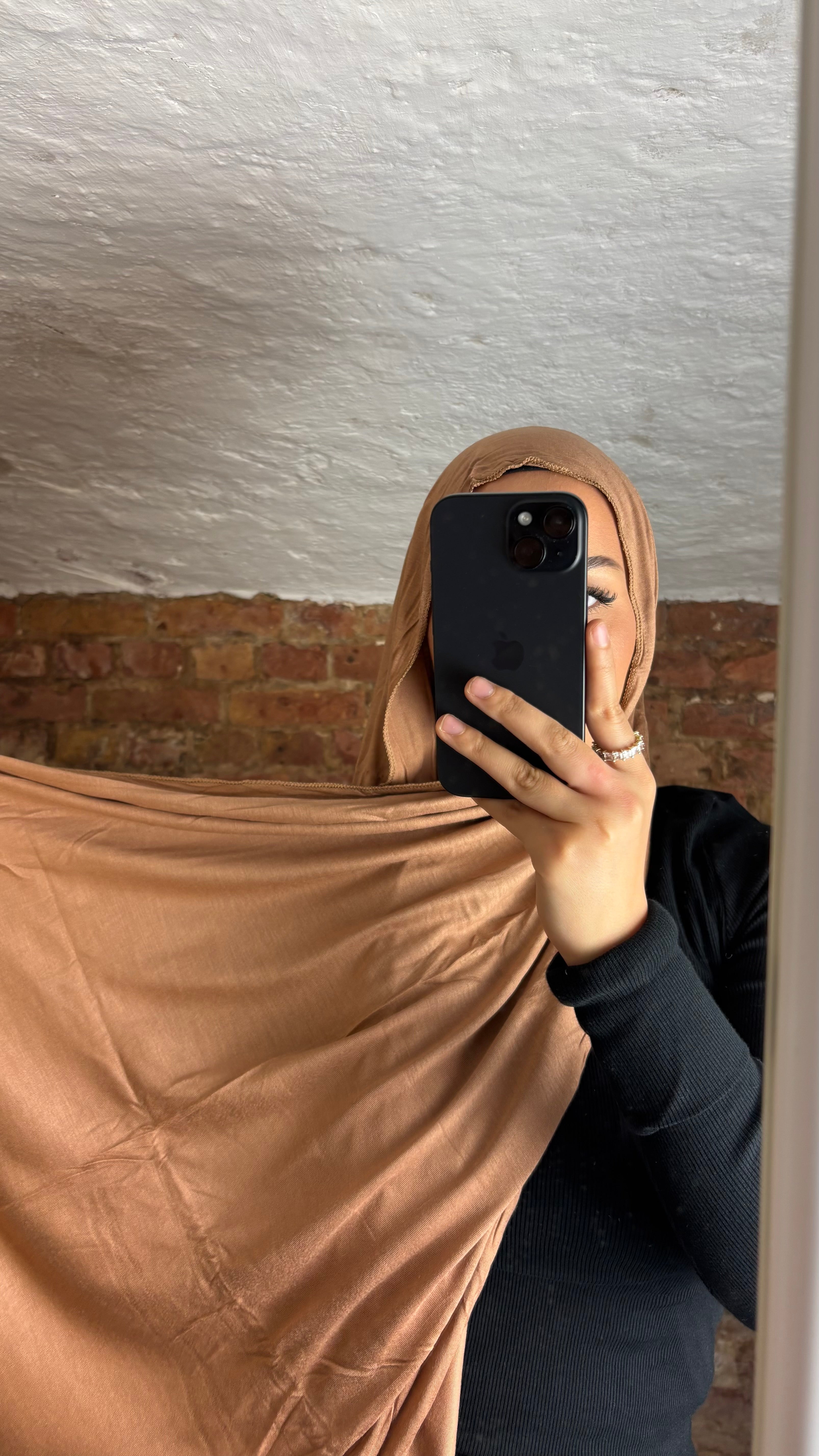 Hijab Armine en jersey camel