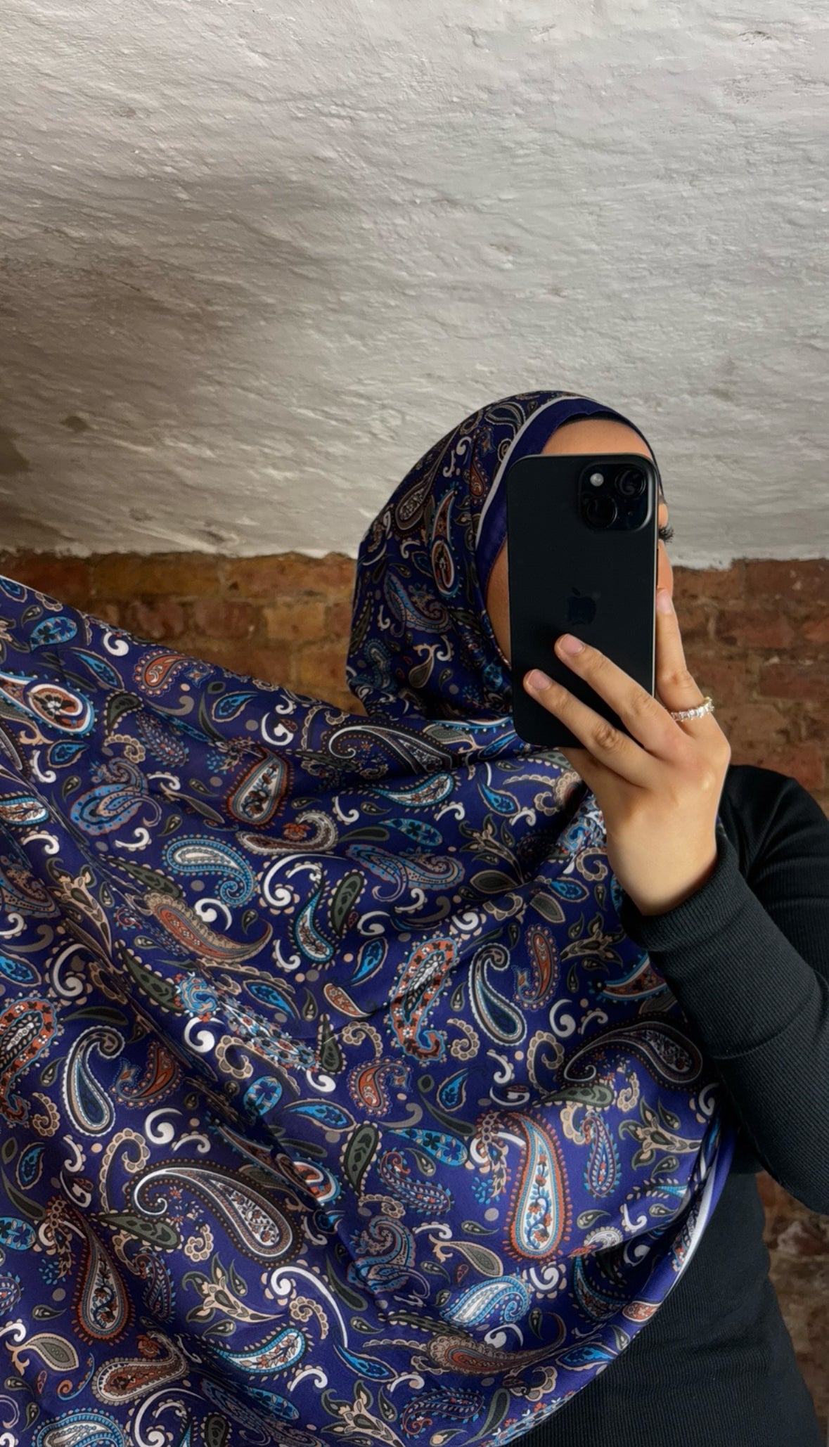 Soft Bohème Hijab in Blue