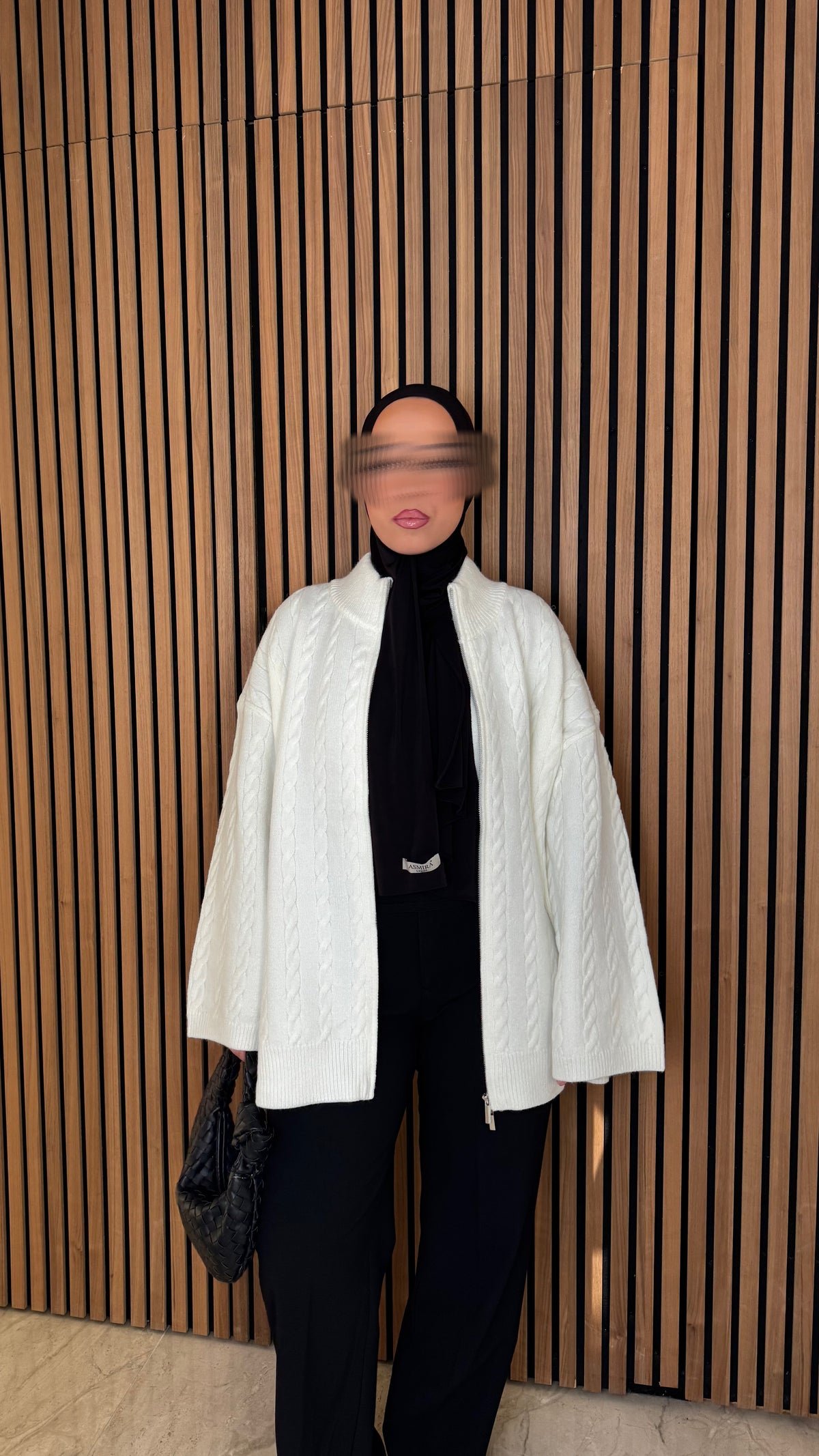 Ilkim Cardigan mit Zopfmuster