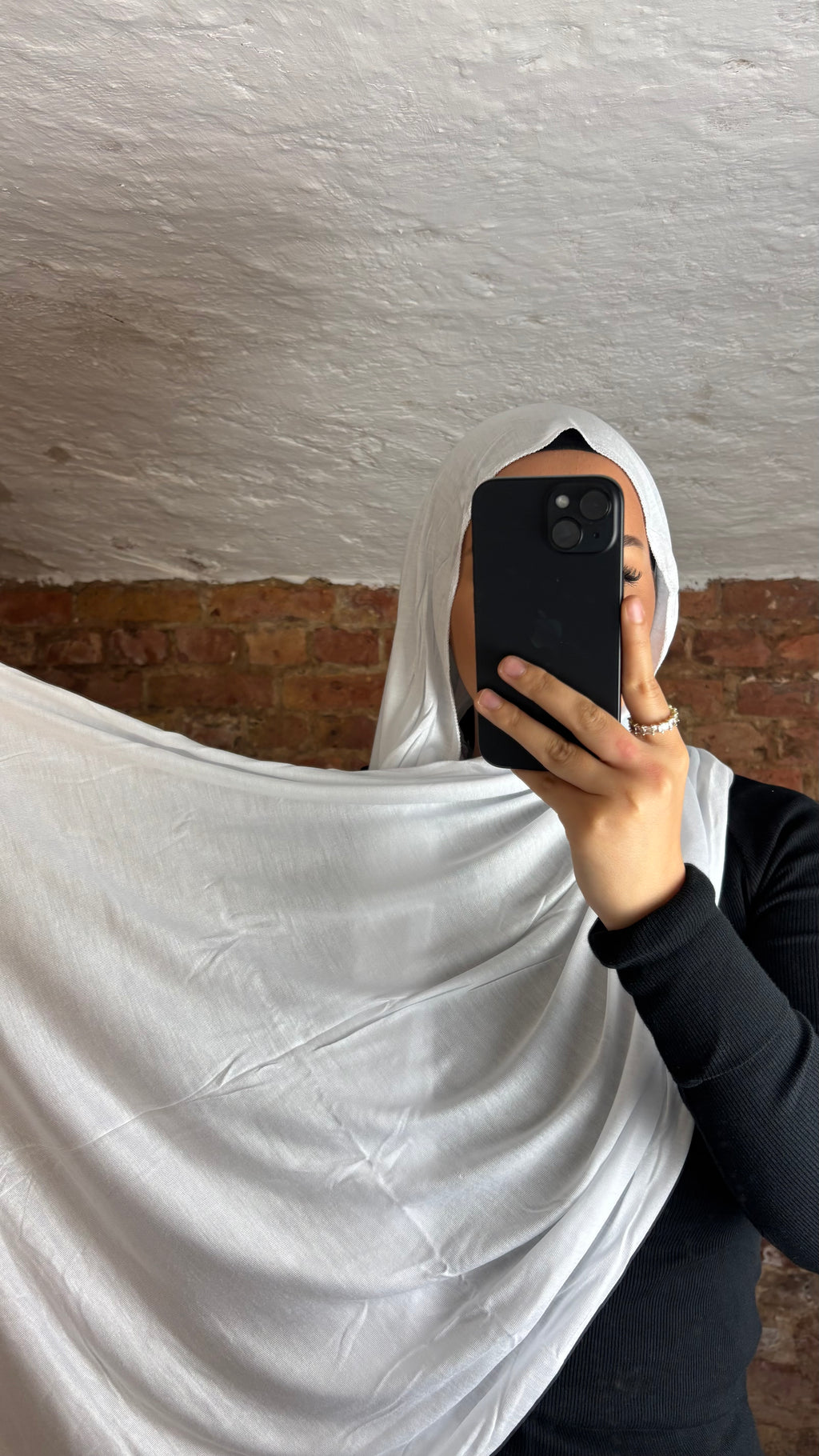 Armine Jersey Hijab in White