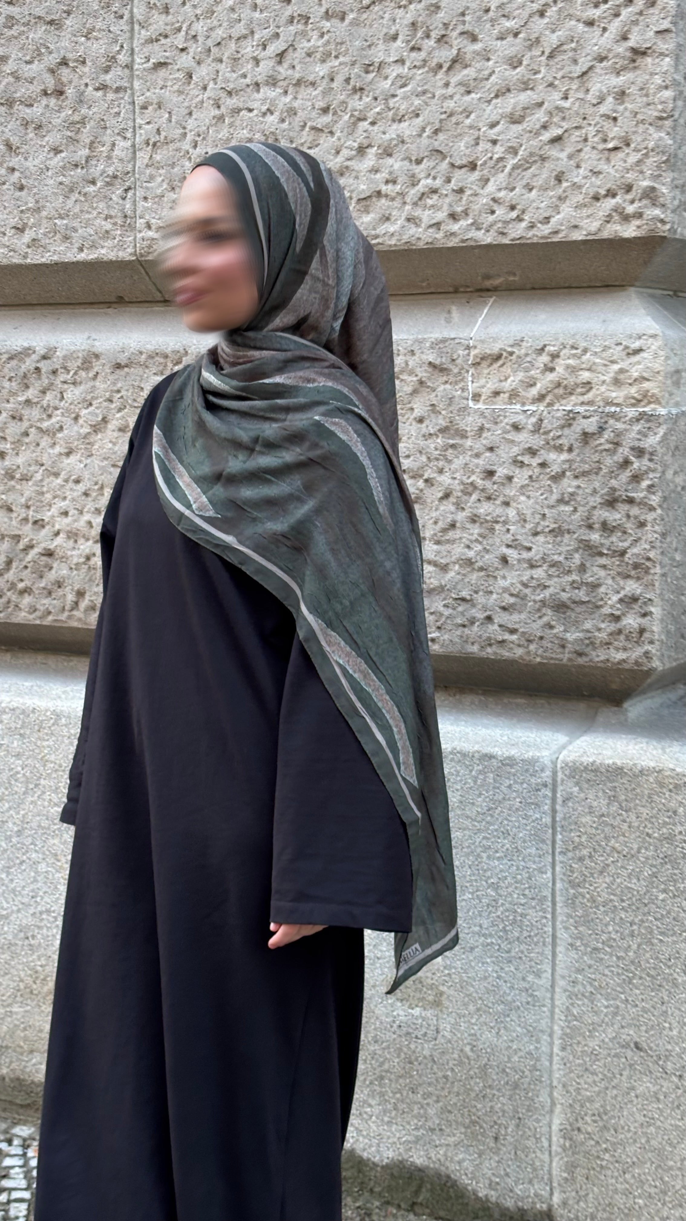 Lunara Hijab in Khaki/Braun