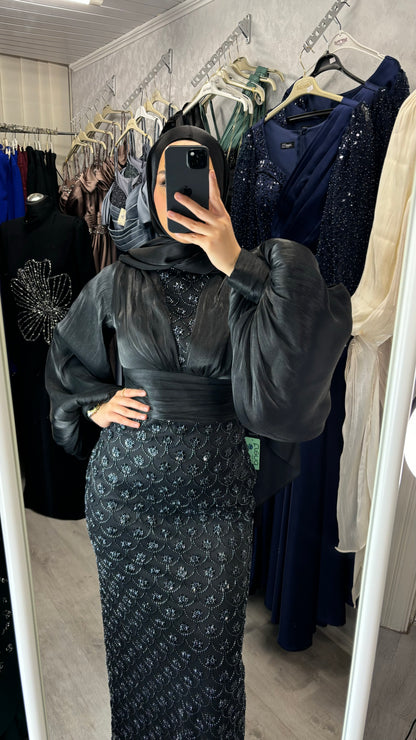 ELAY DRESS IN SCHWARZ