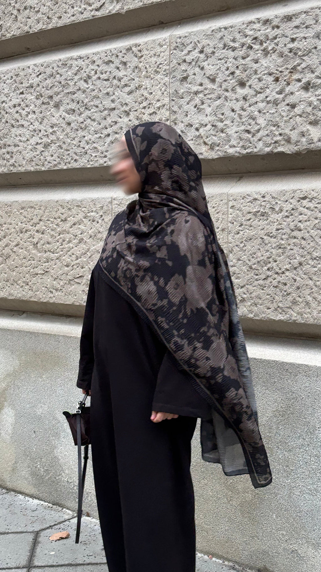 Ophelia Hijab in Schwarz/Braun
