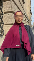 Liquid Jersey in burgundy