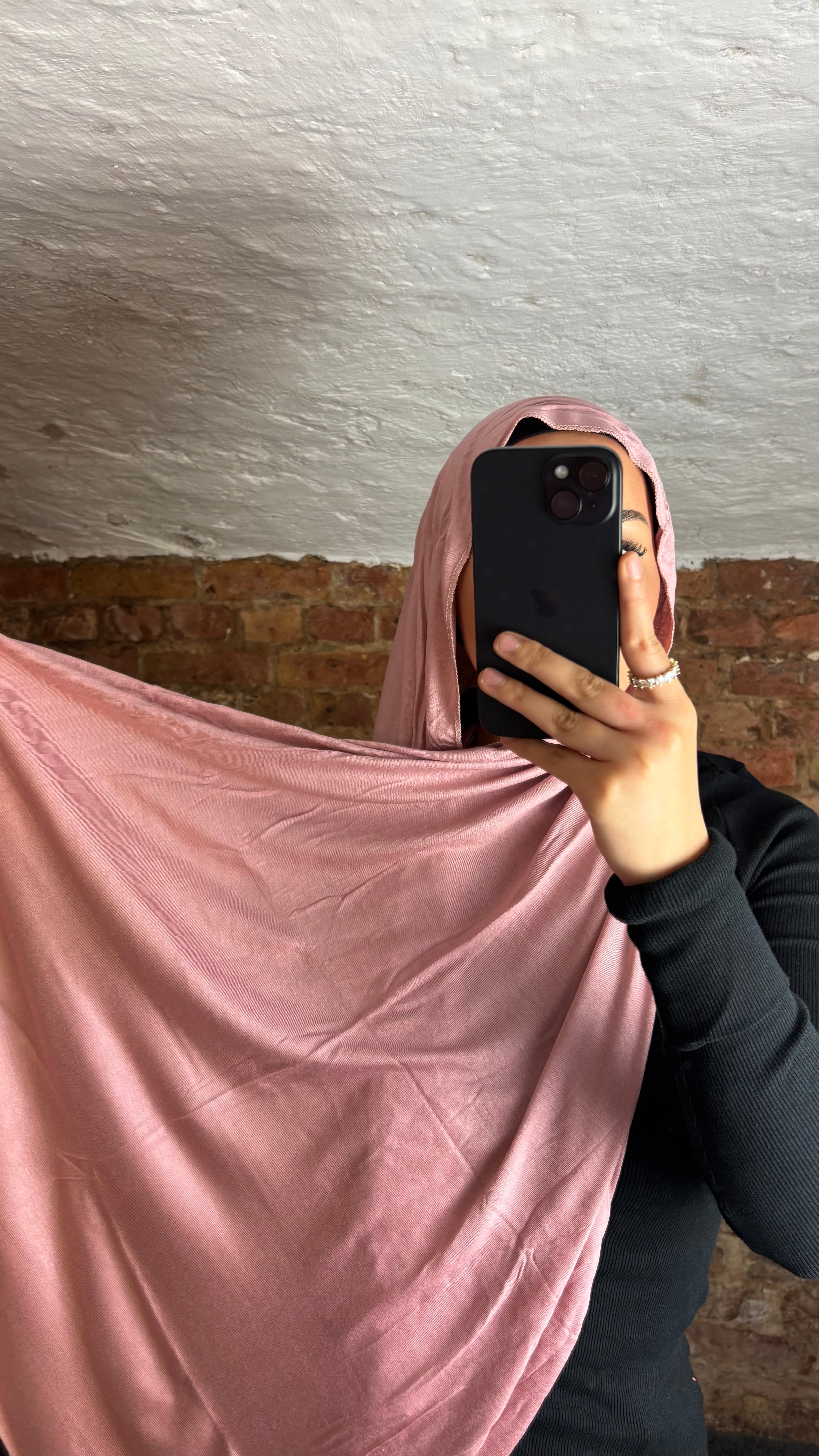 Armine Jersey Hijab in Rosa