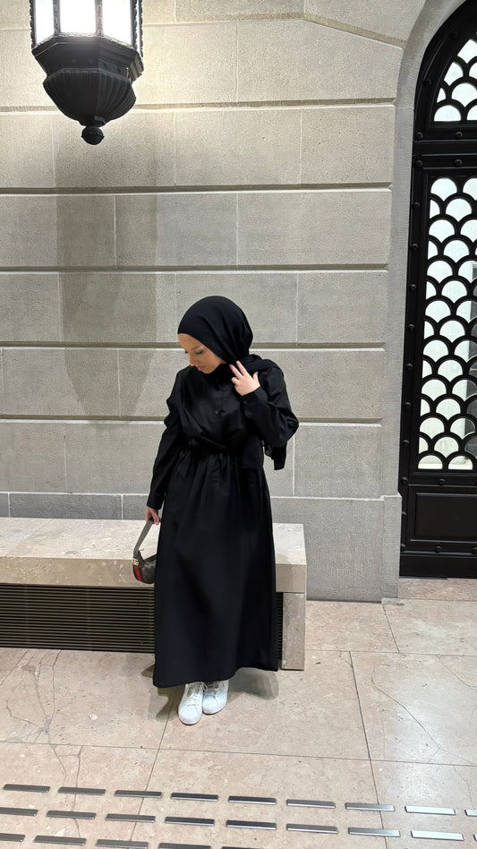 Noya Wickelkleid in schwarz