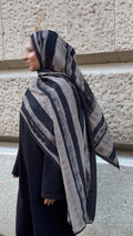 Serena Hijab in Schwarz/Nude