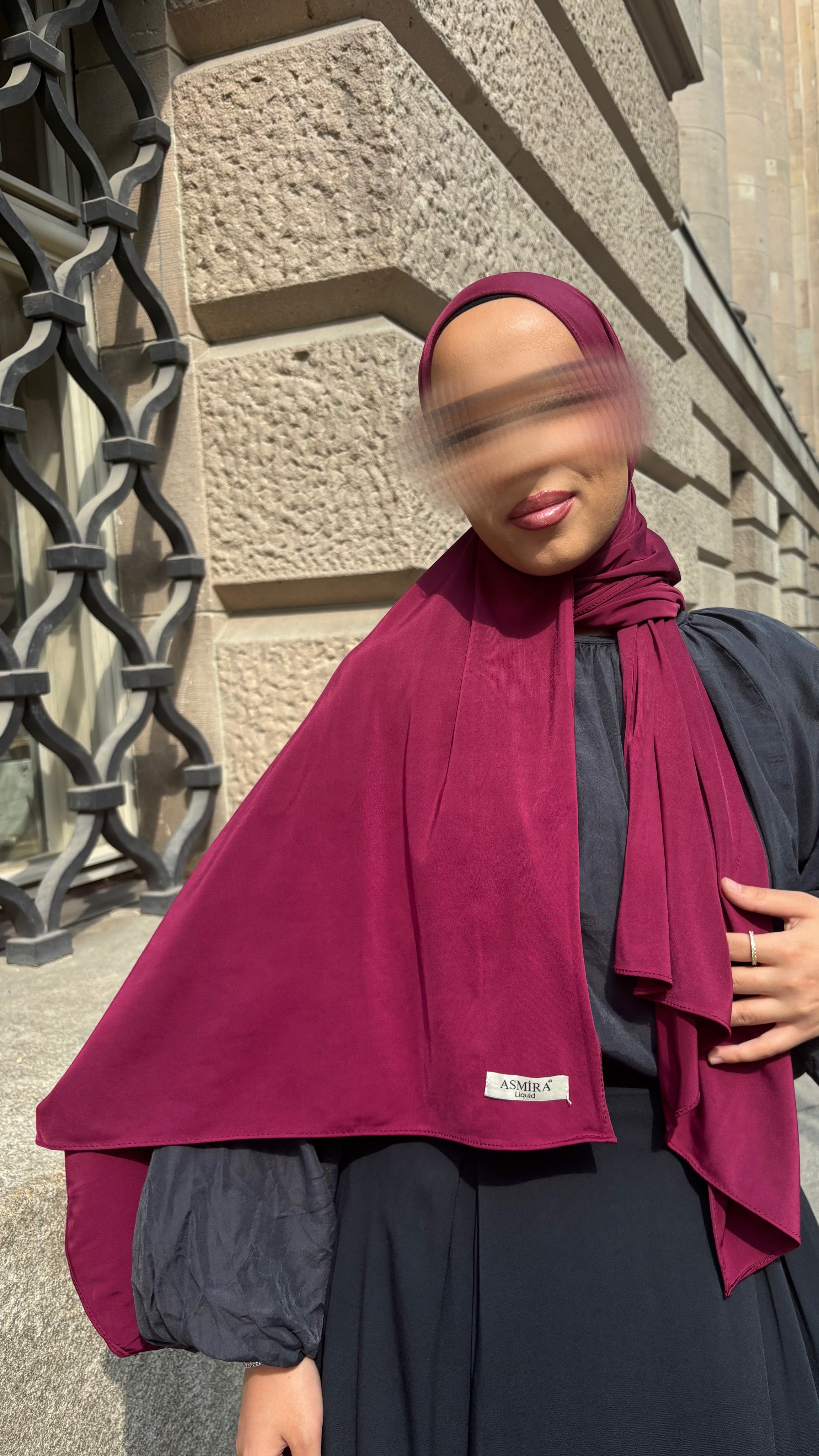 Liquid Jersey in burgundy