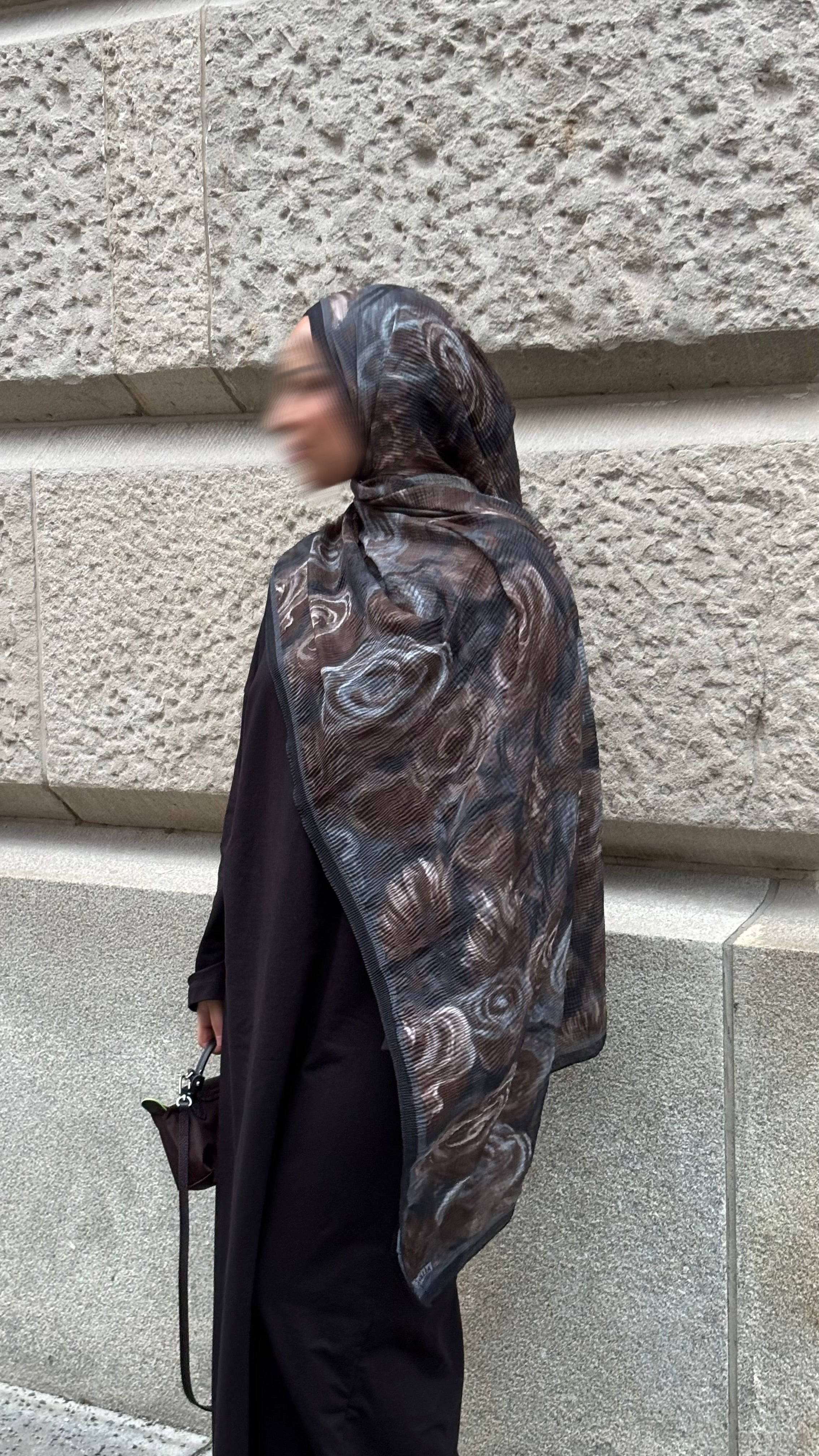 Velora Hijab in Grau/Braun