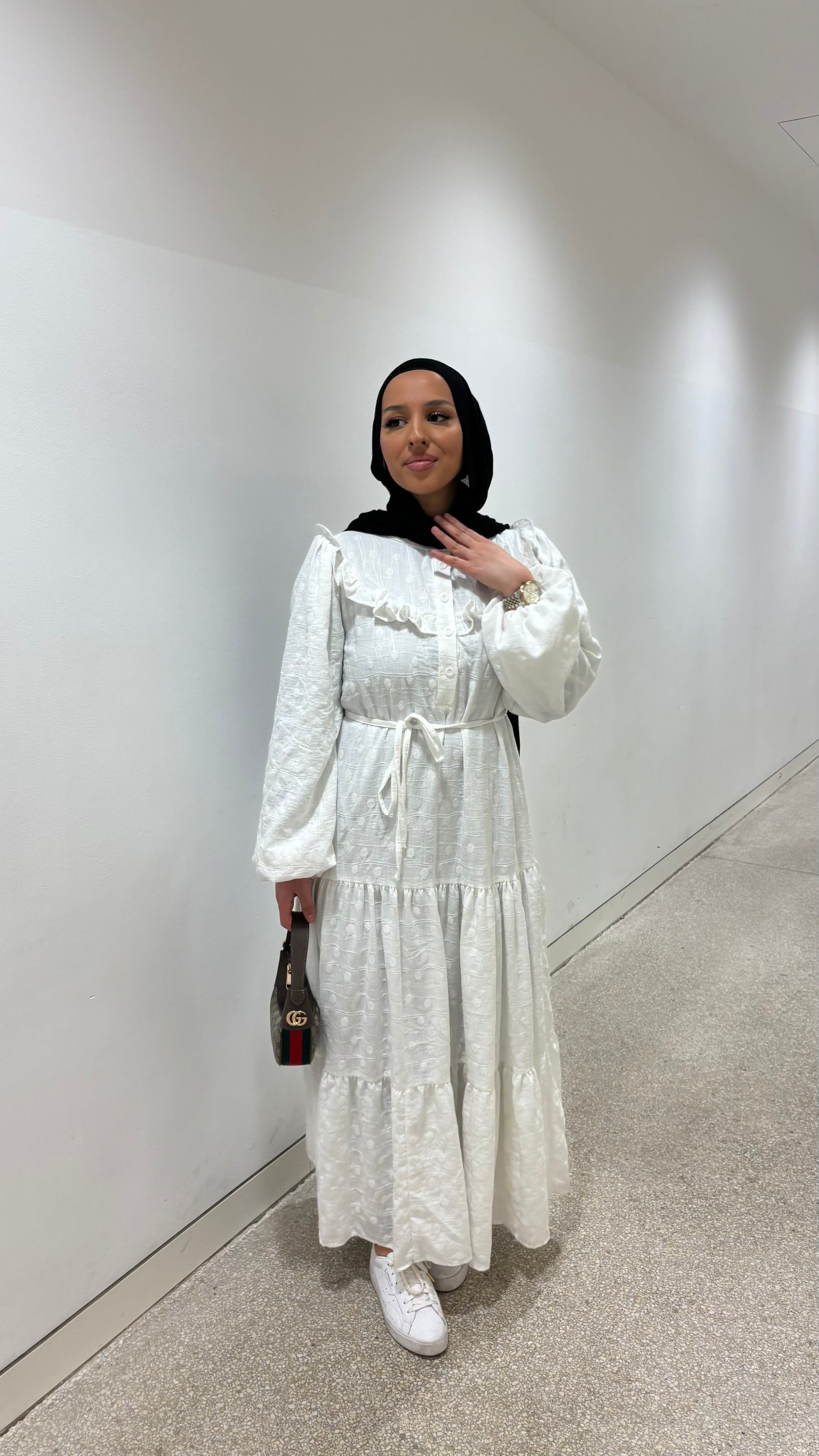 Robe Nabila en blanc