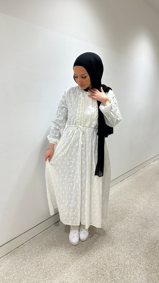 Noura Kleid in weiß