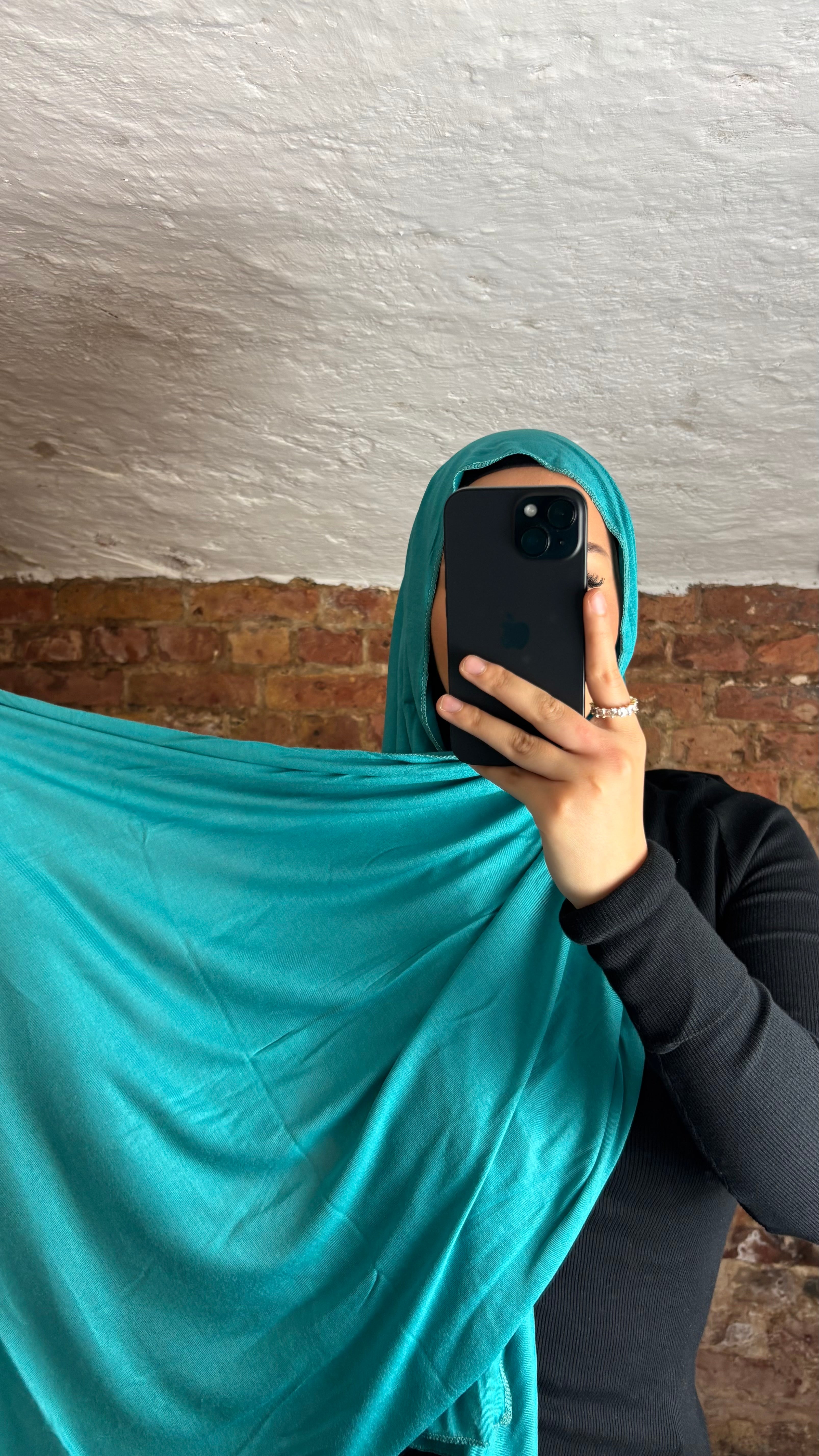 Hijab en jersey Armine en aigue-marine