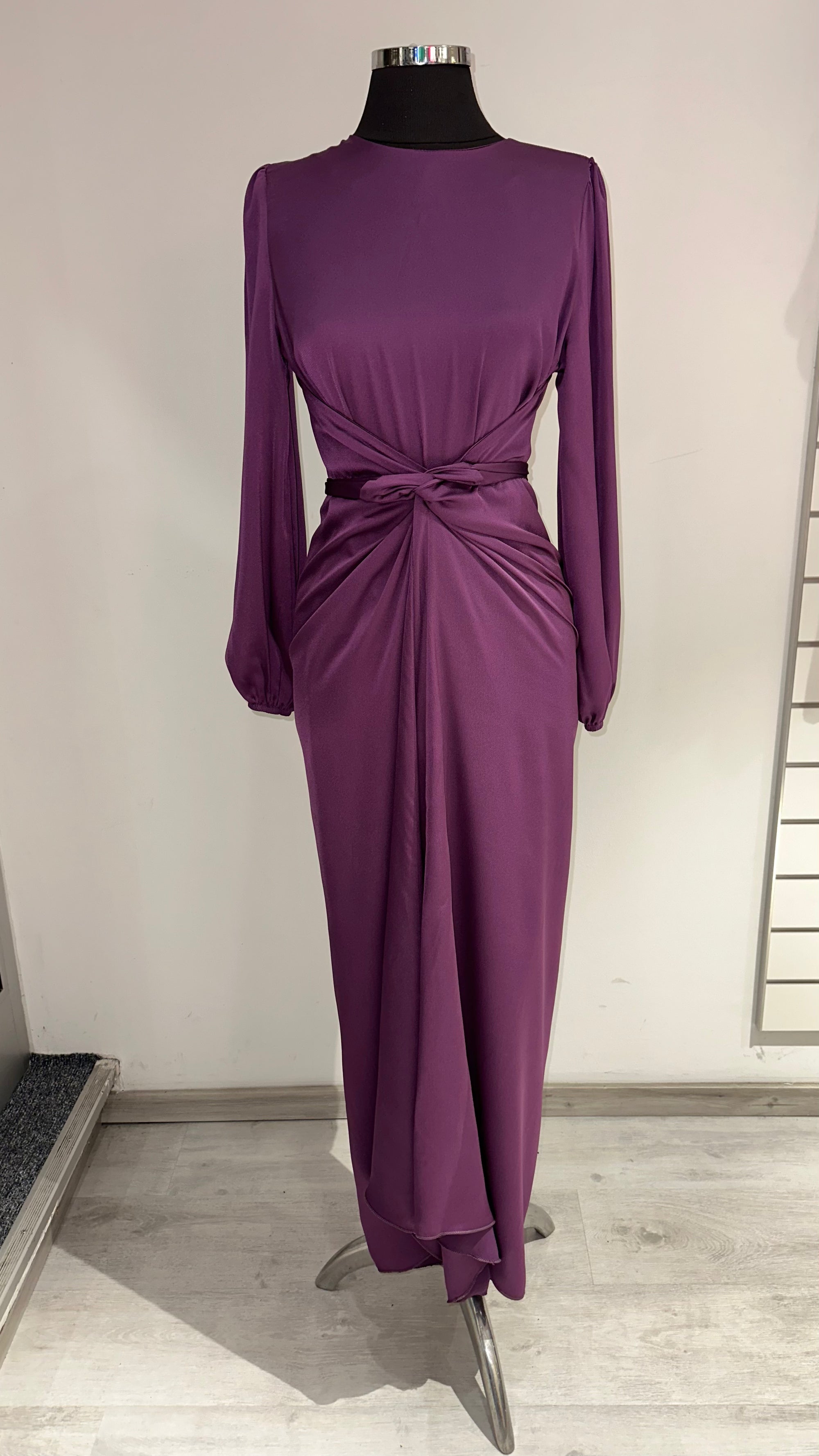 Yasmin wrap dress in purple