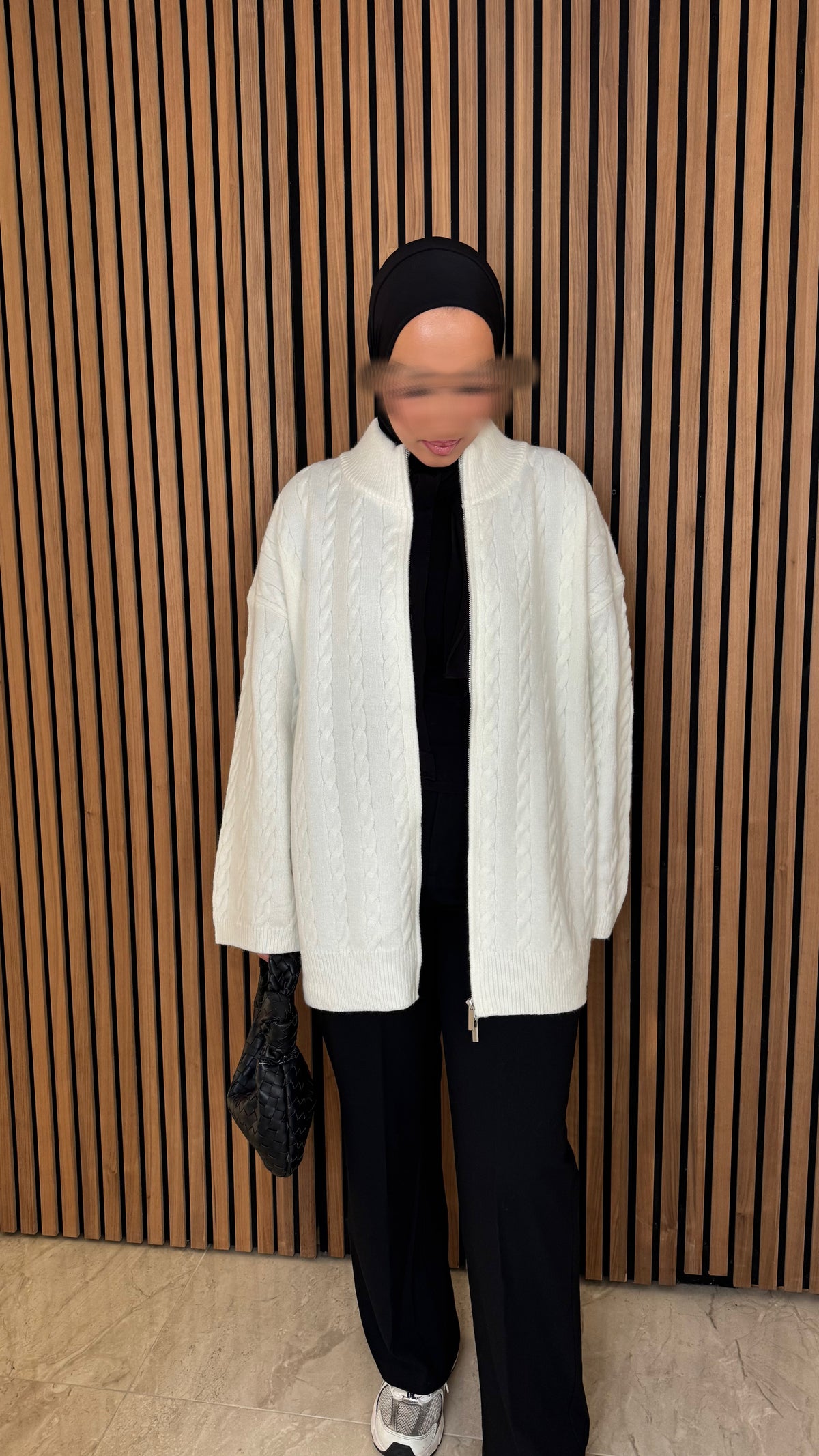 Ilkim Cardigan mit Zopfmuster