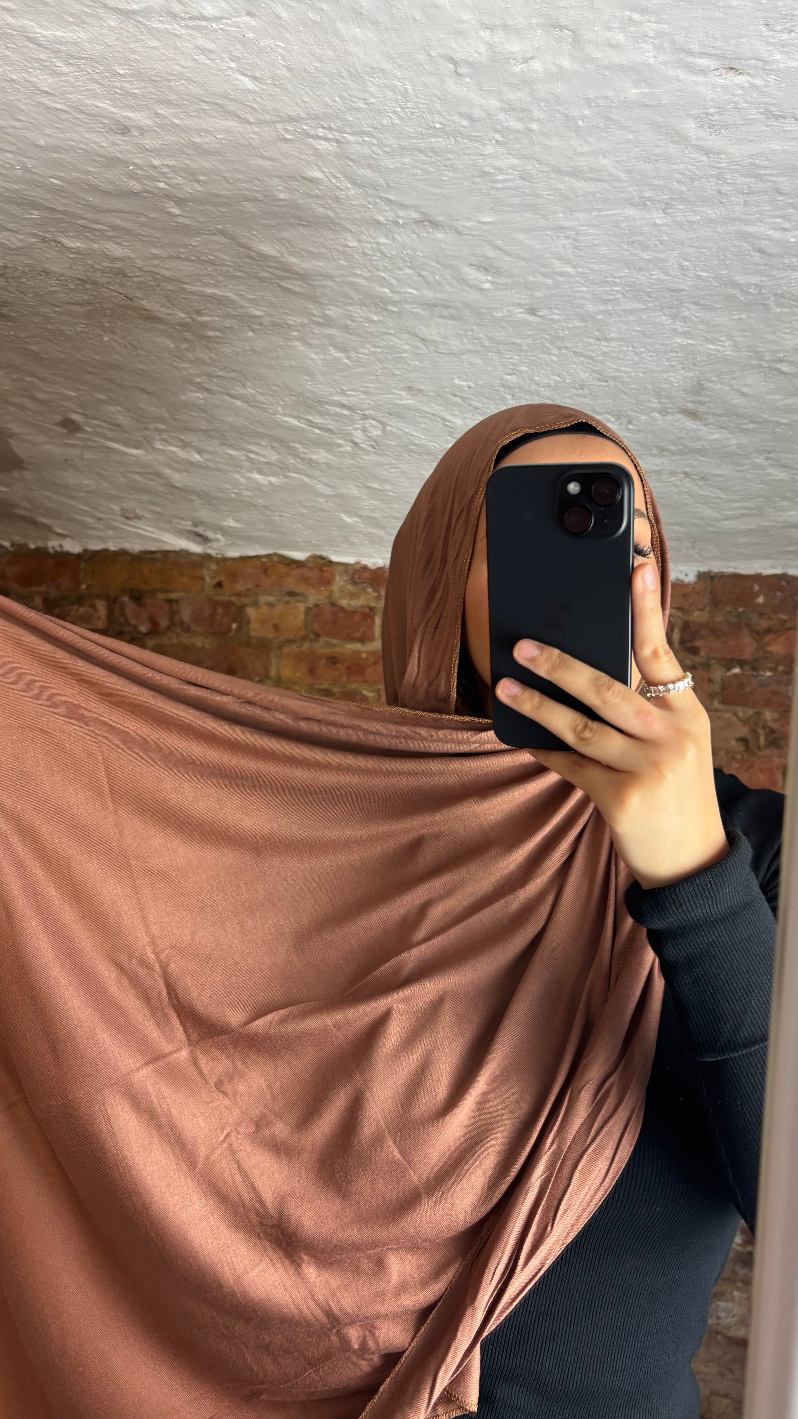 Armine Jersey Hijab in Brown Sugar