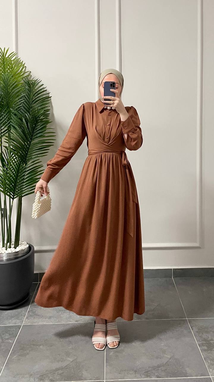 Lina wrap dress in fox