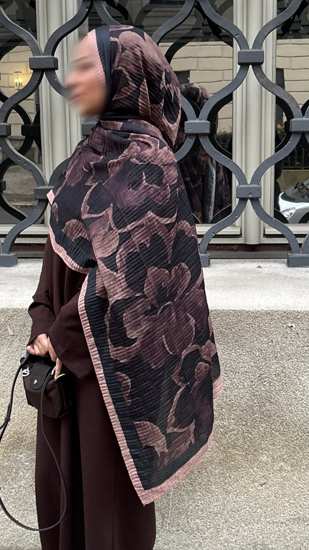 Blossia Hijab in Braun/Schwarz