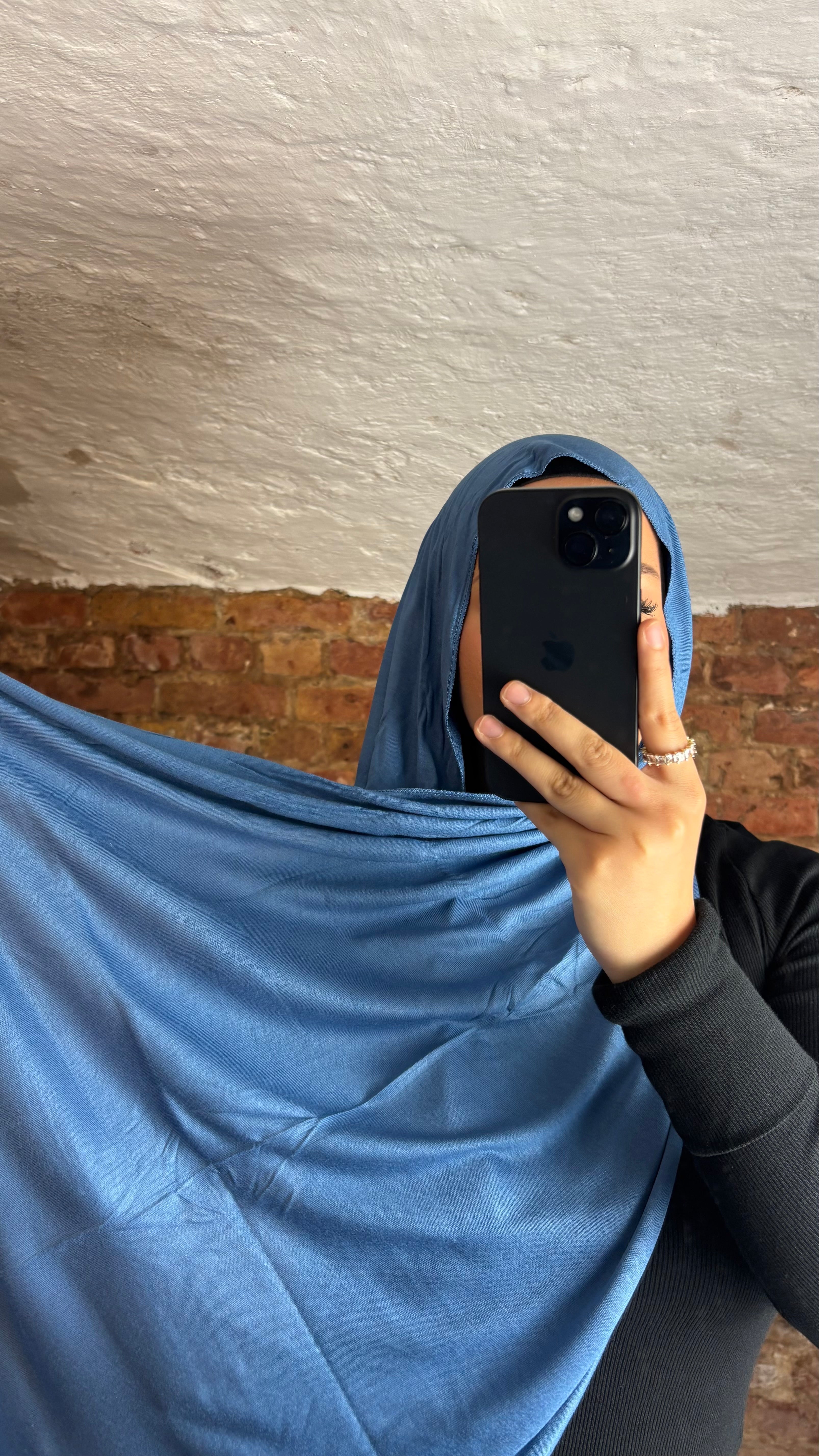 Hijab Armine Jersey bleu