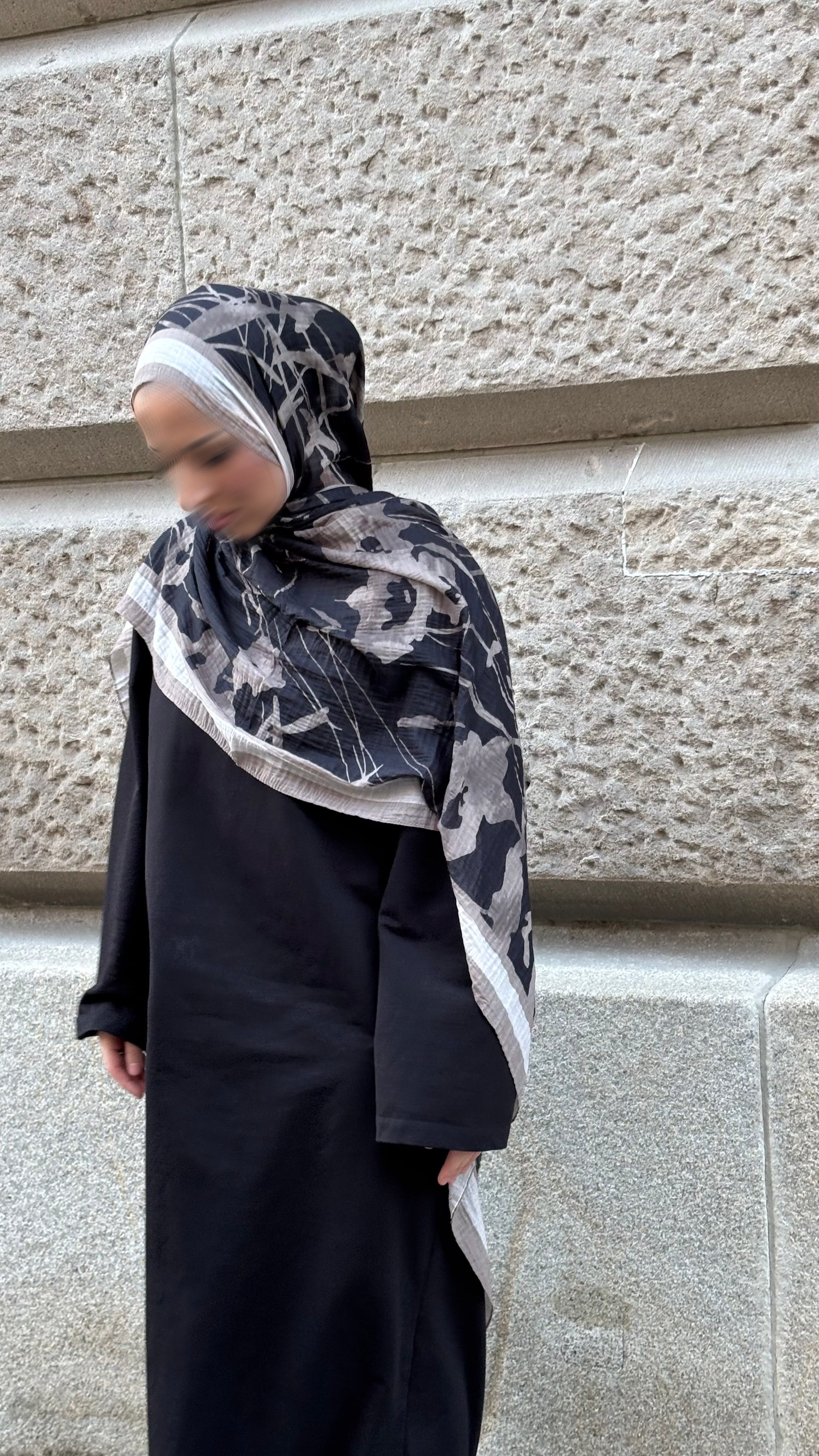 Rosalie Hijab in Schwarz/Mocca