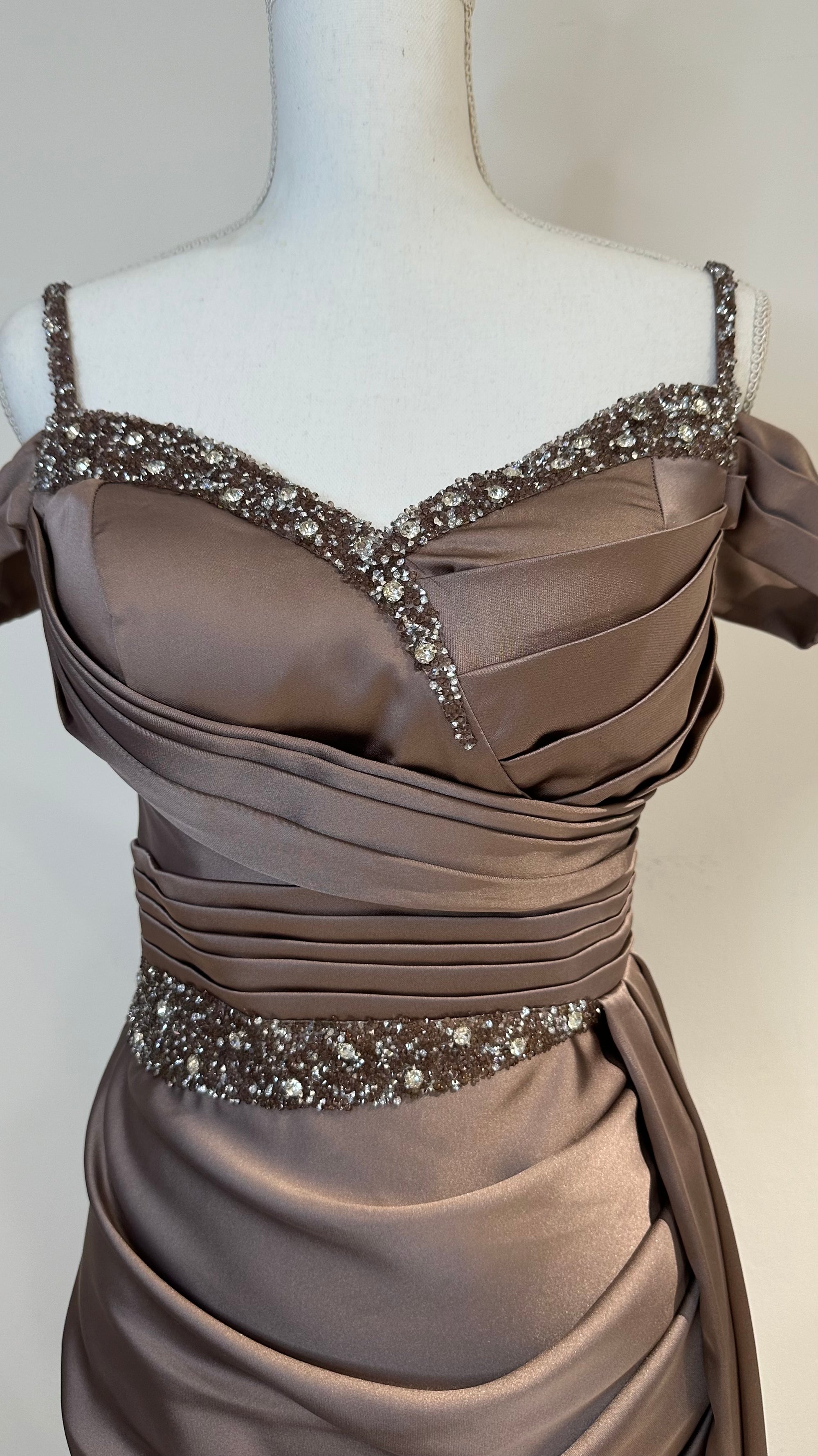 Gül evening dress in old pink