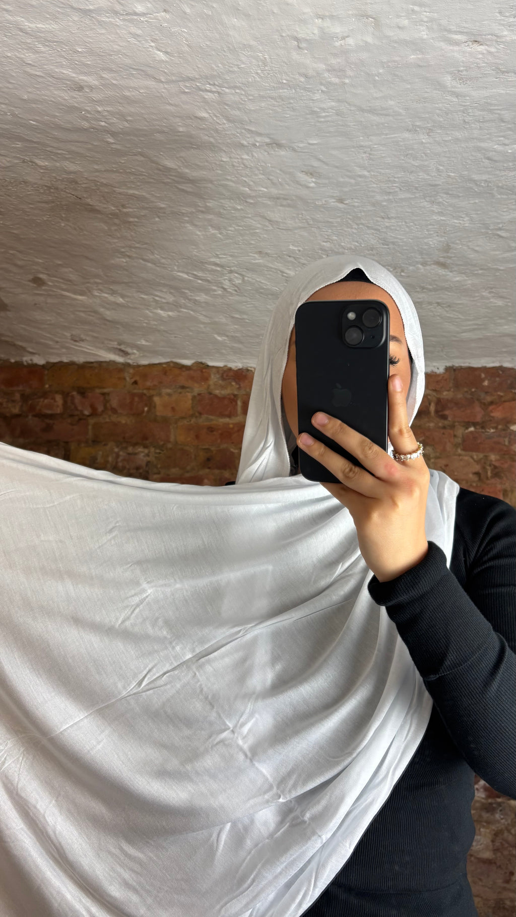 Armine Jersey Hijab in White