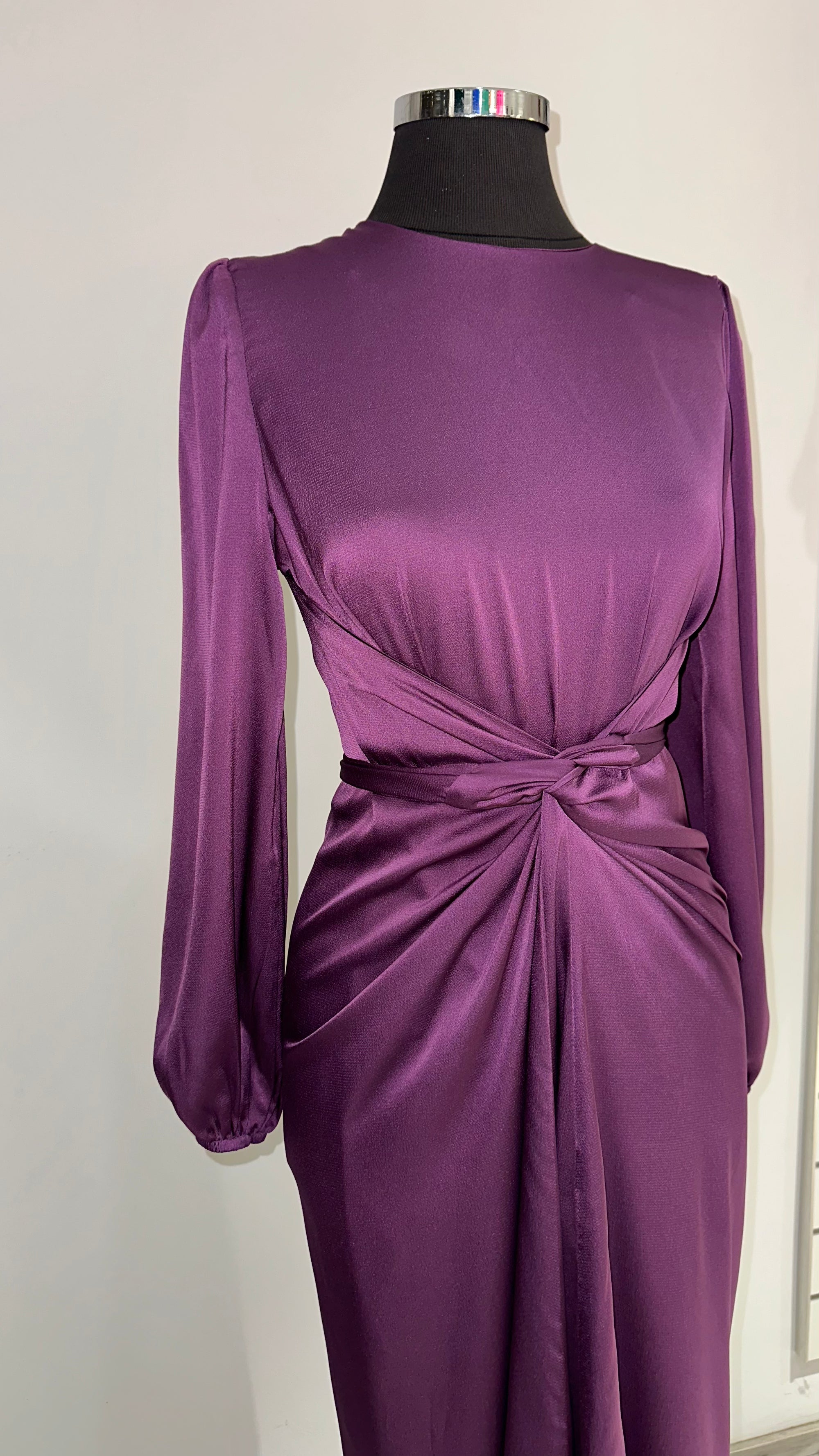 Yasmin wrap dress in purple