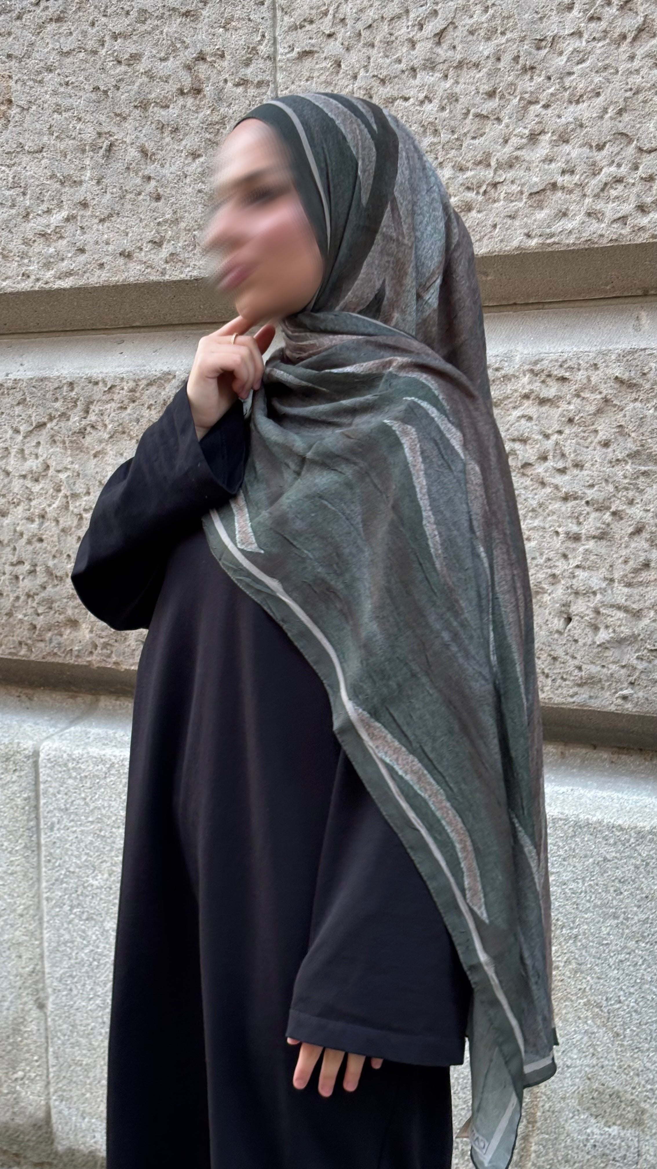 Lunara Hijab in Khaki/Braun