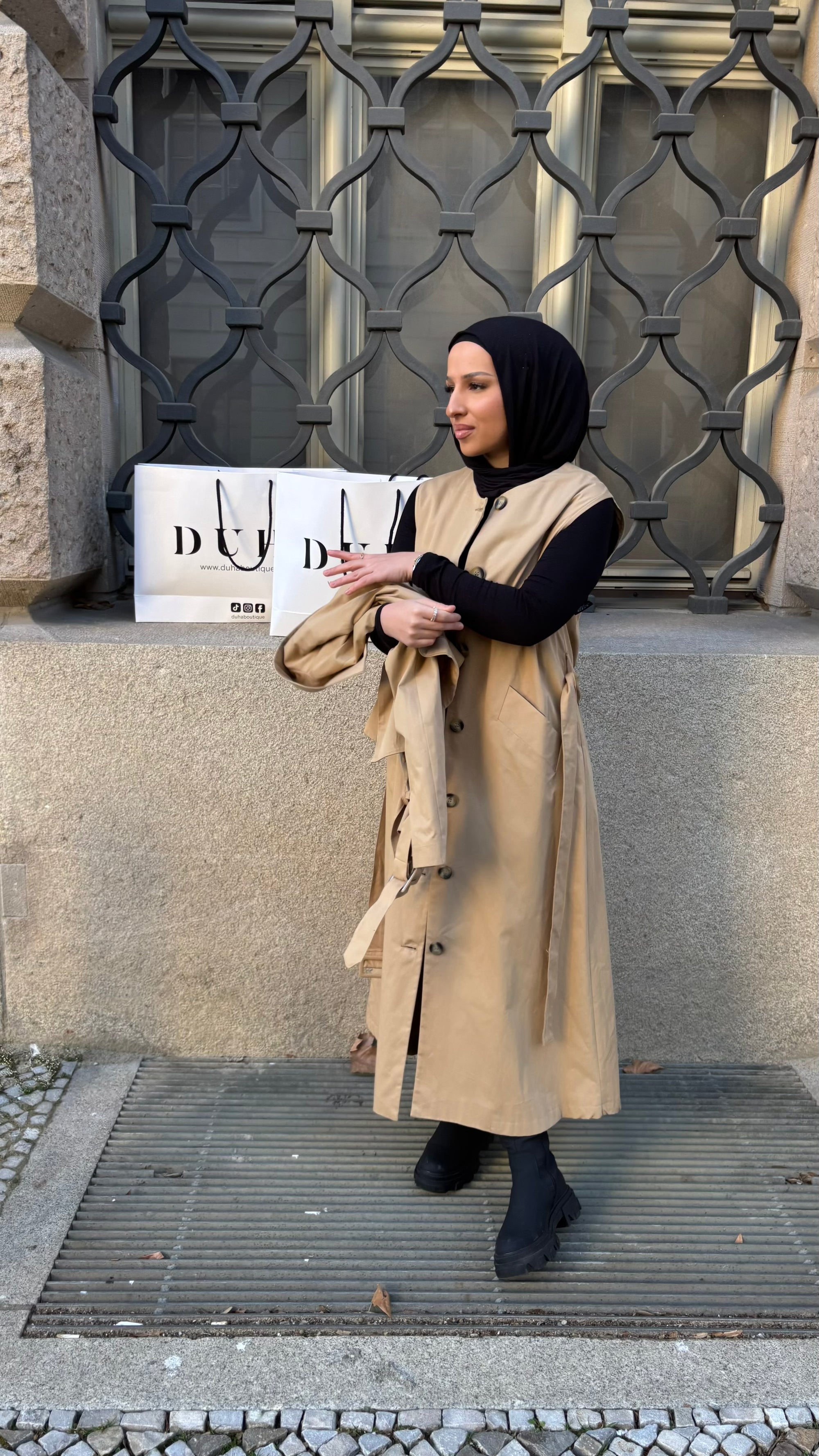 Alea 3in1 Trenchcoat in kamel