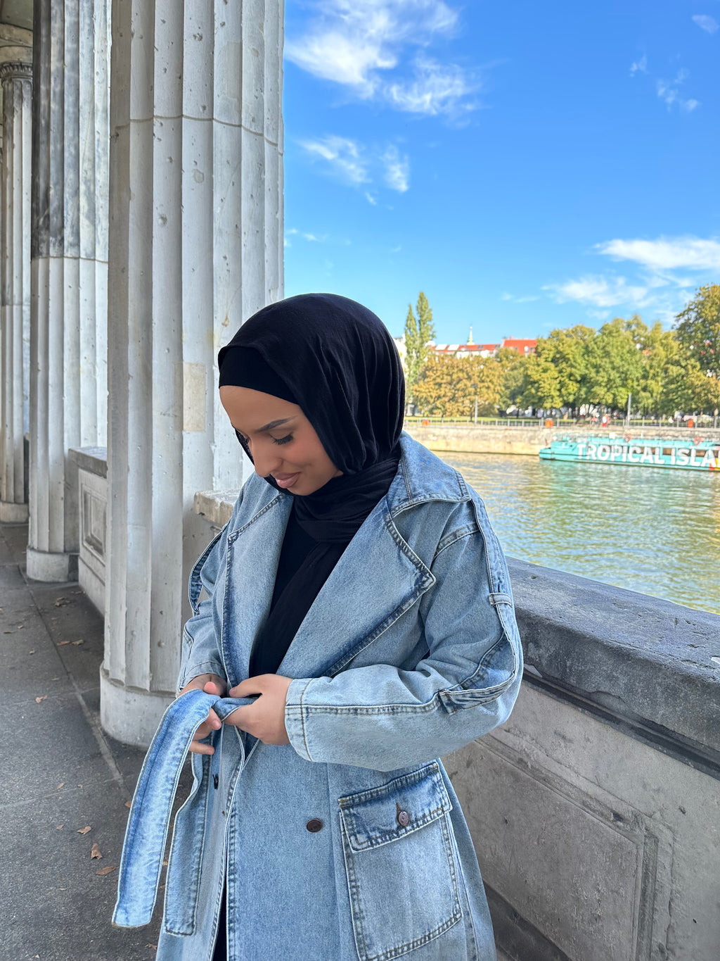 Safa Denim Trenchcoat