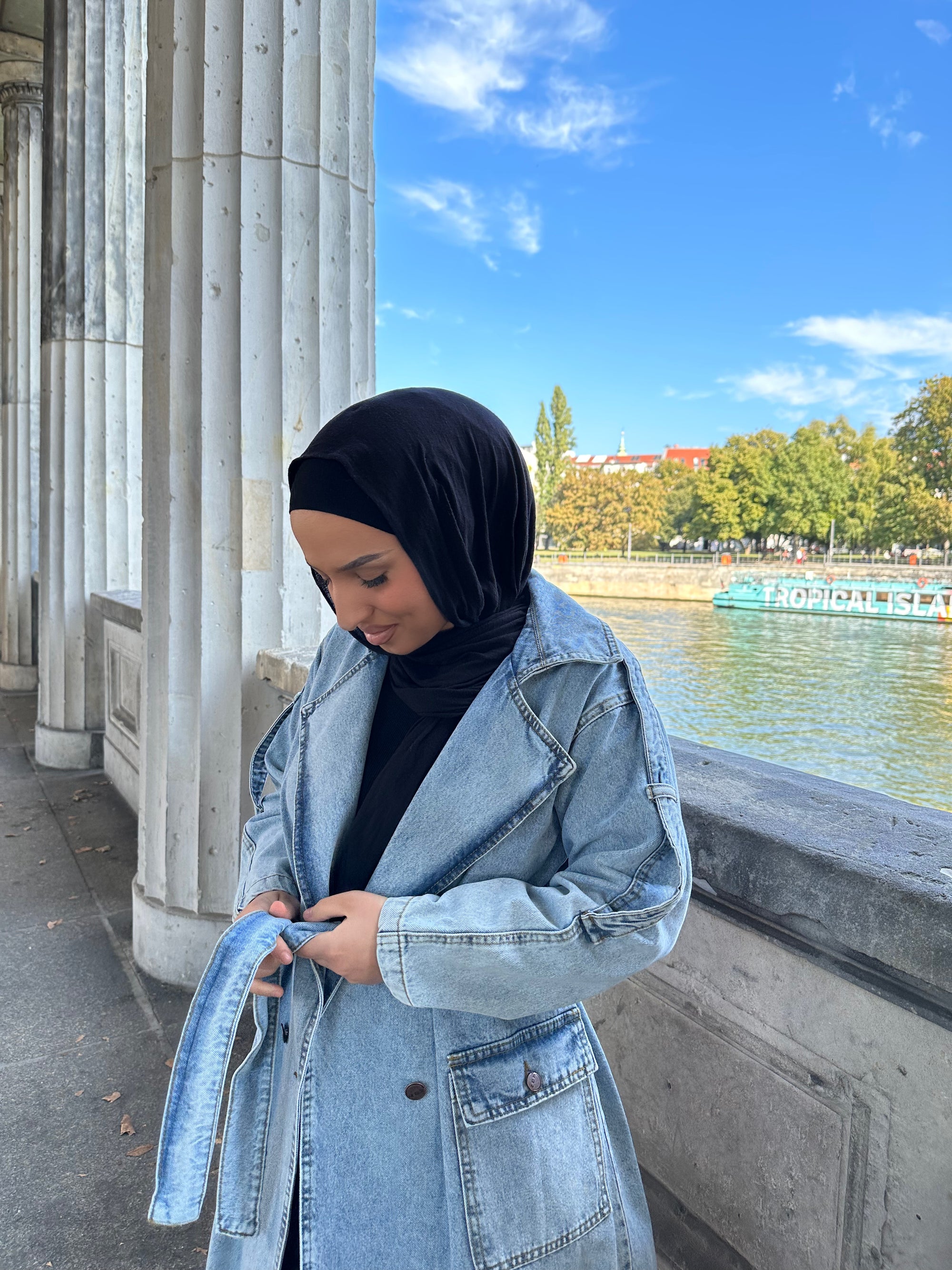 Safa Denim Trenchcoat