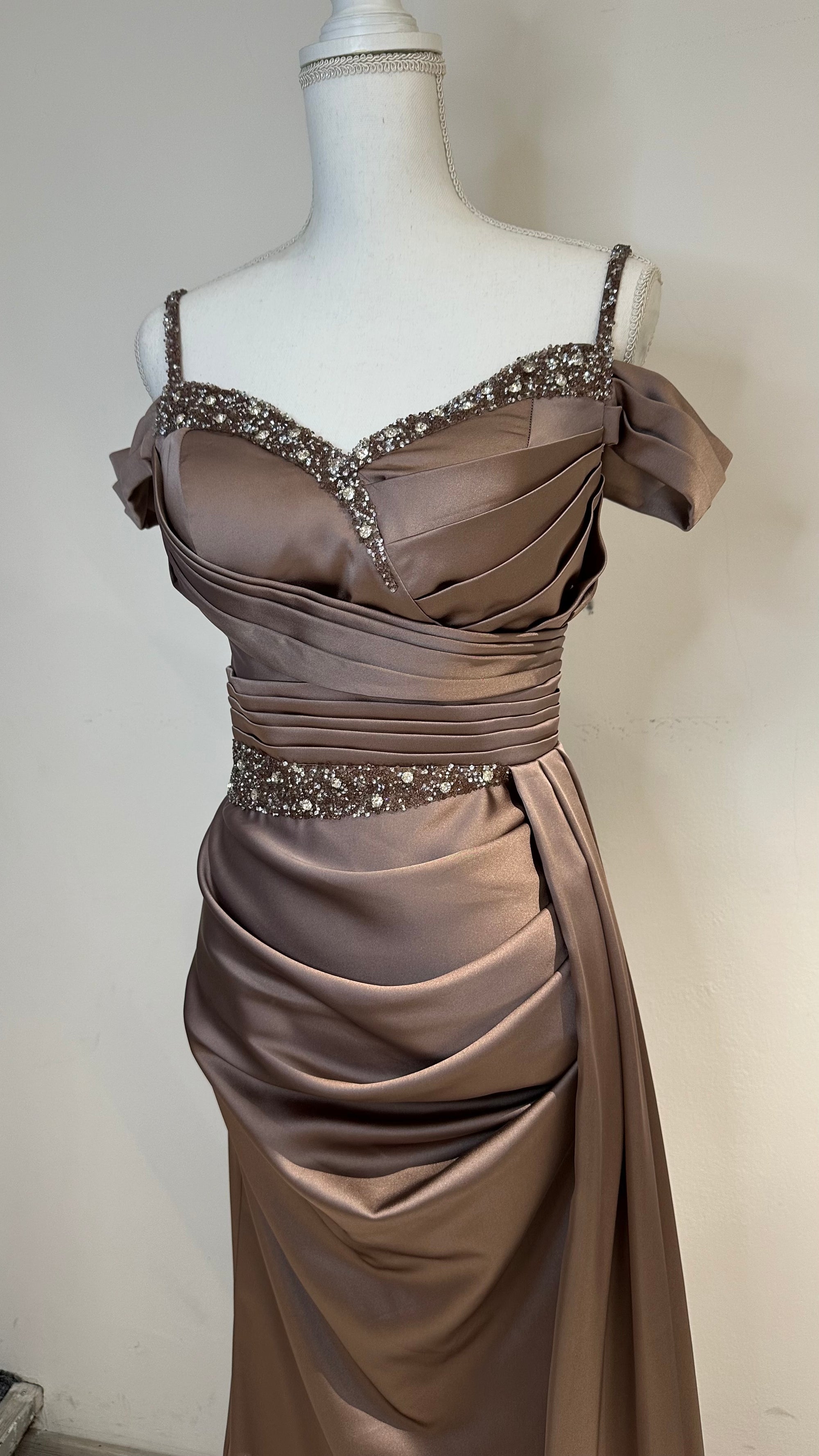 Gül evening dress in old pink