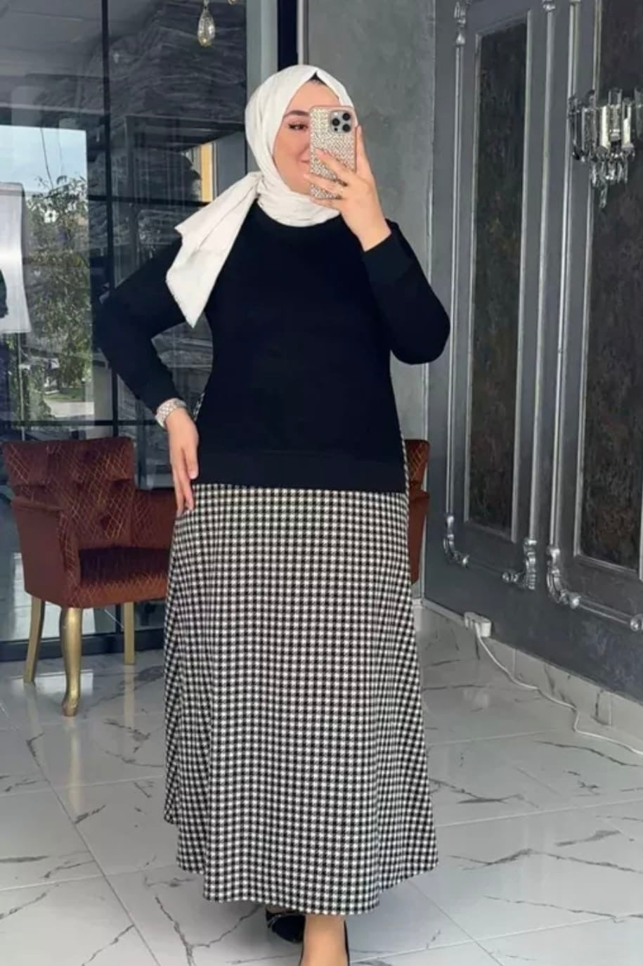 Eflin dress with skirt look