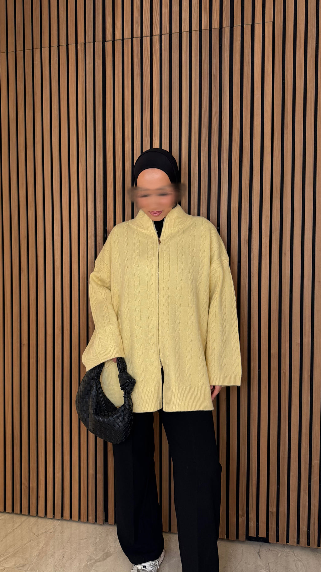 Ilkim Cardigan mit Zopfmuster