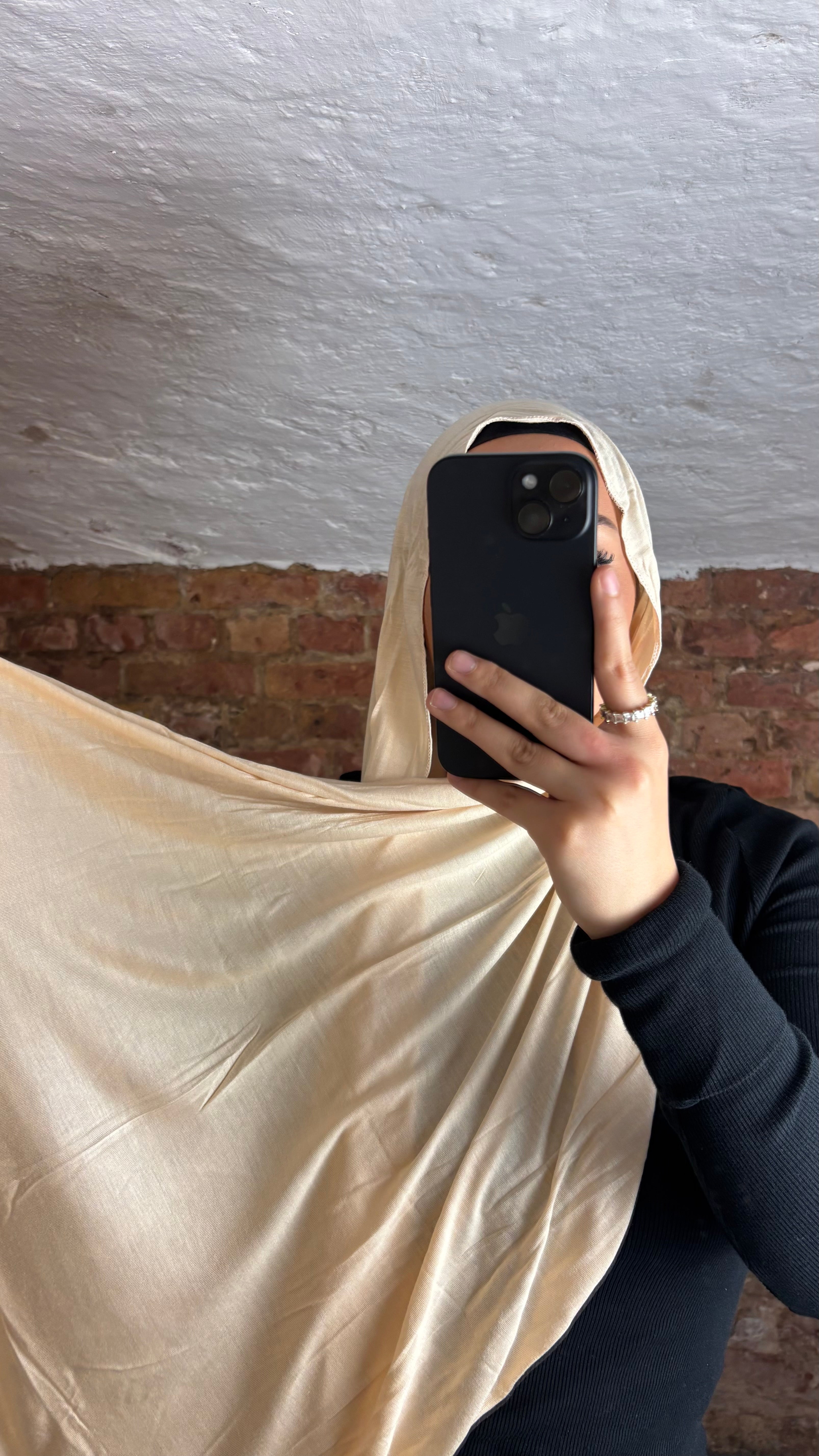 Armine Jersey Hijab in Champagner