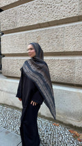 Serena Hijab in Schwarz/Grau