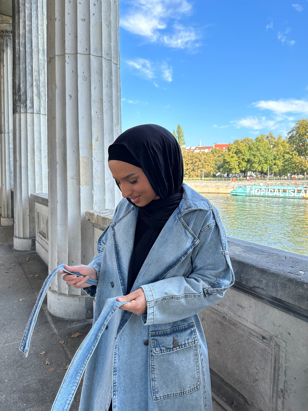 Safa Denim Trenchcoat