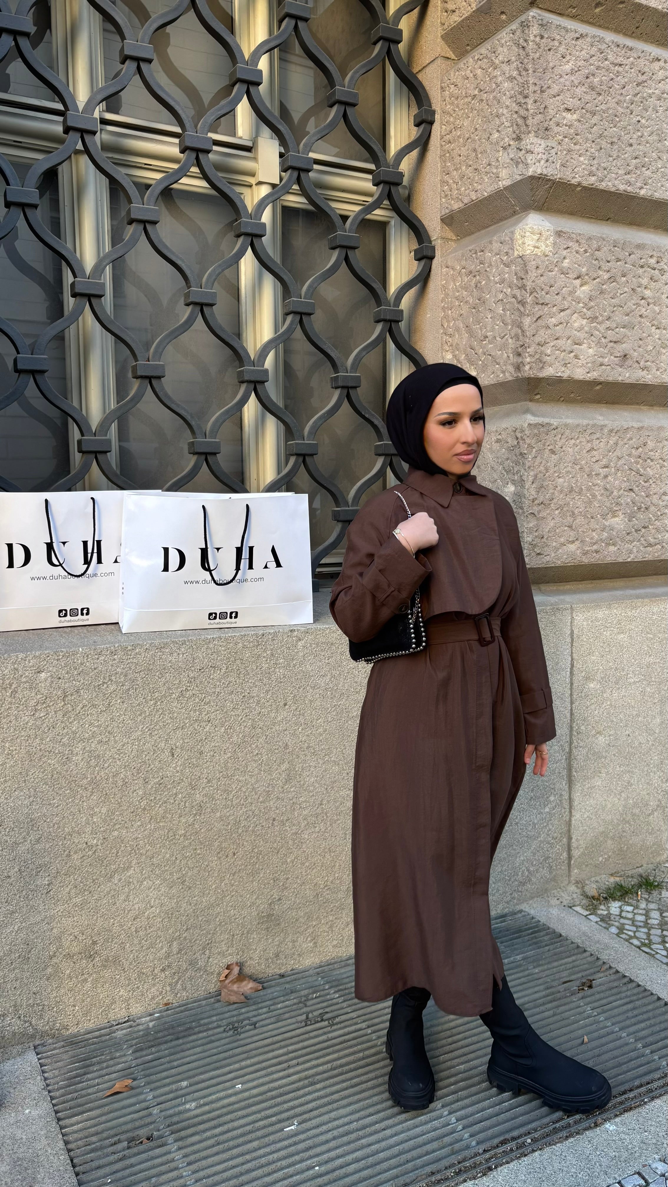 Trench-coat Adèle marron