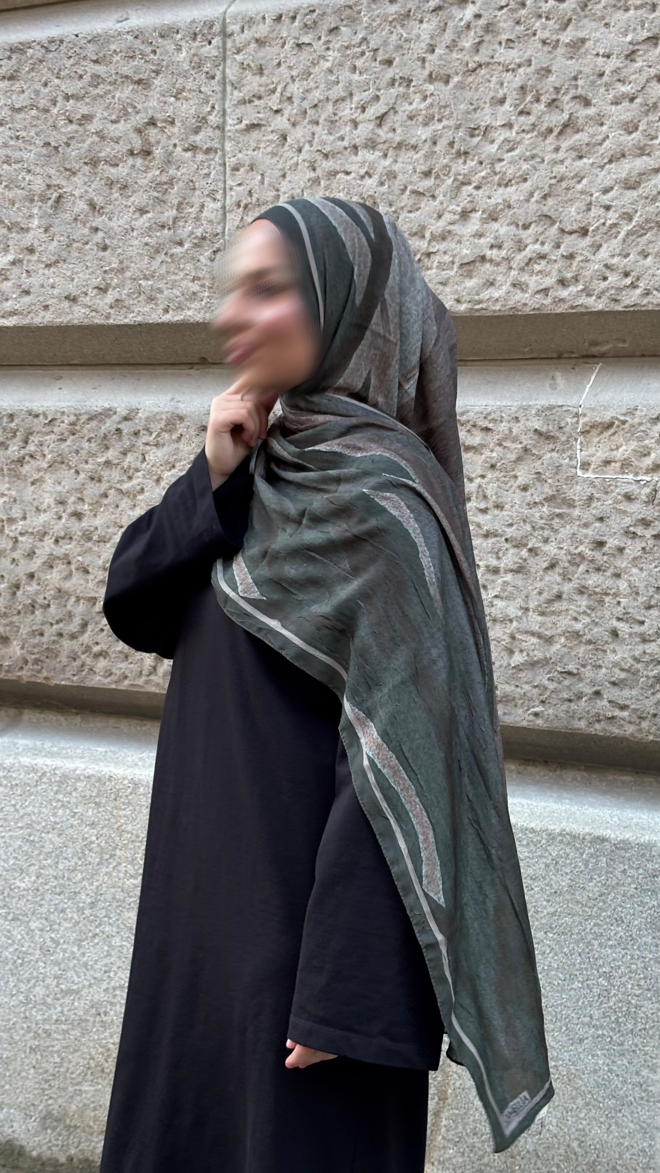 Lunara Hijab in Khaki/Braun