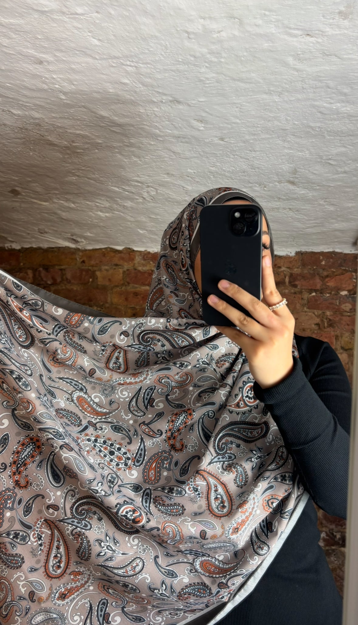 Soft Bohème Hijab in Taupe