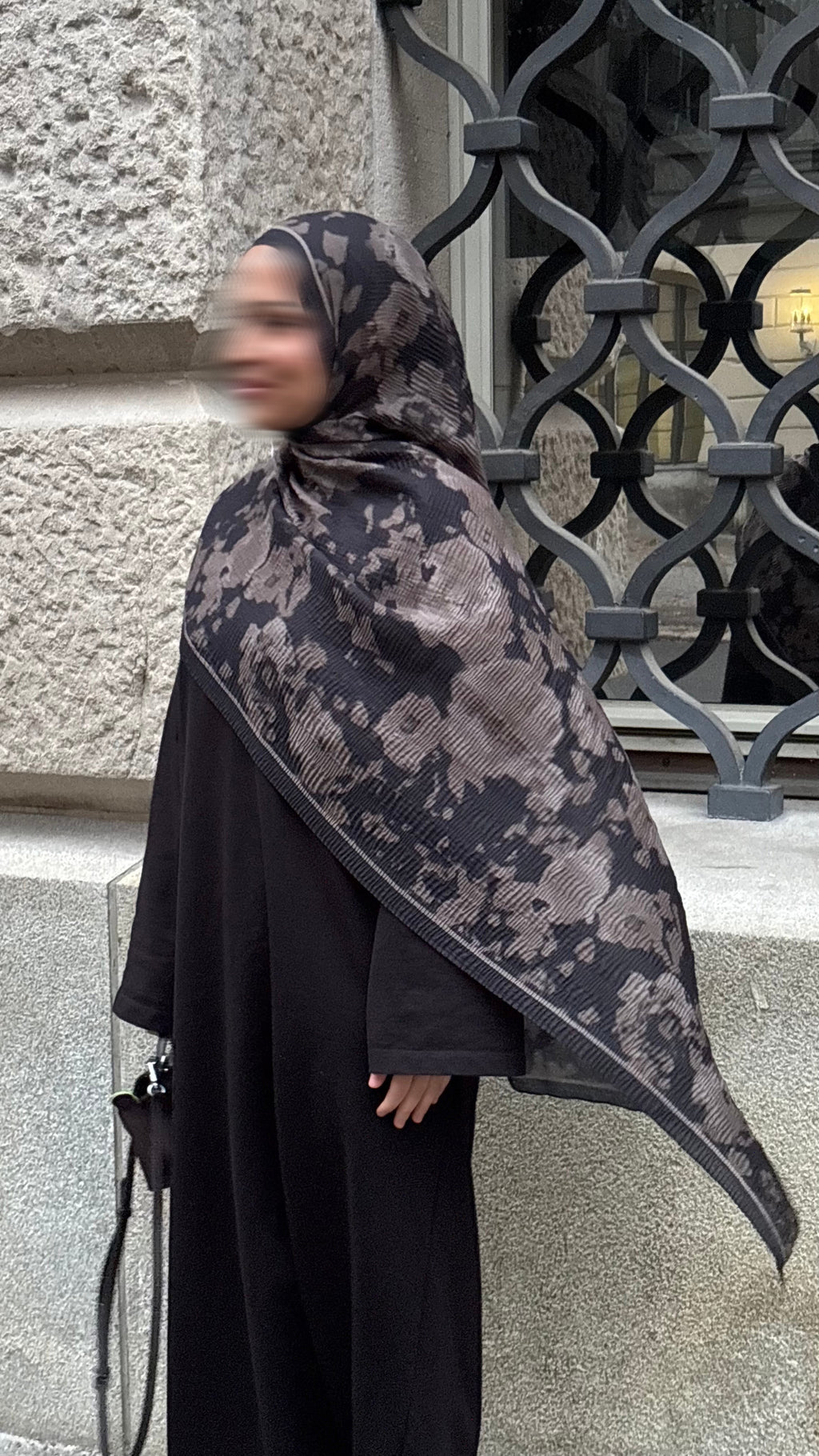 Ophelia Hijab in Schwarz/Braun