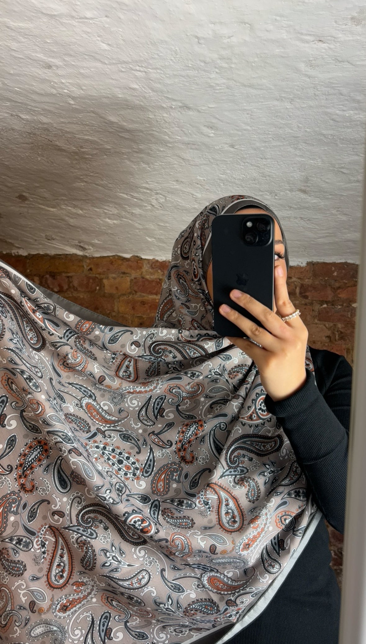 Soft Bohème Hijab in Taupe