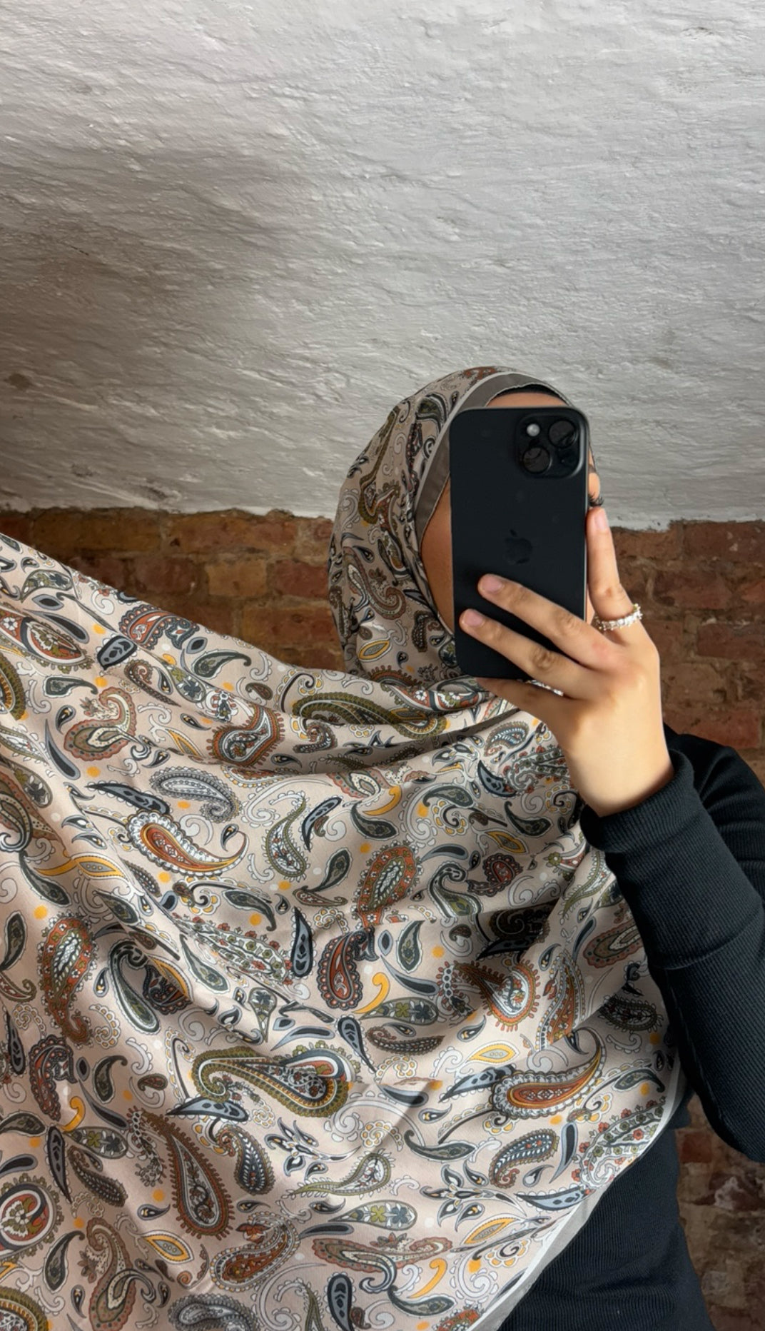 Soft Bohème Hijab in olive green