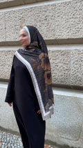Rosea Hijab in Braun/Beige