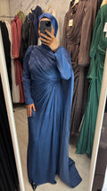 Huda Abendkleid in blau